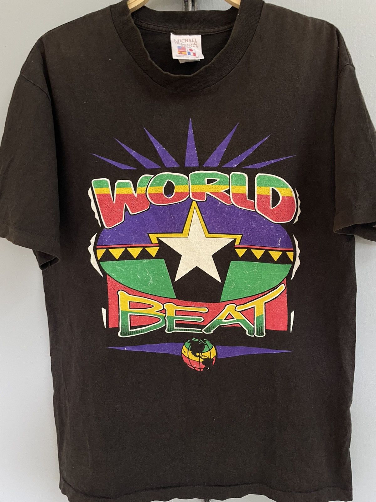 Vintage Vintage 90s World Beat Reggae t shirt Size US M / EU 48-50 / 2 - 3 Thumbnail