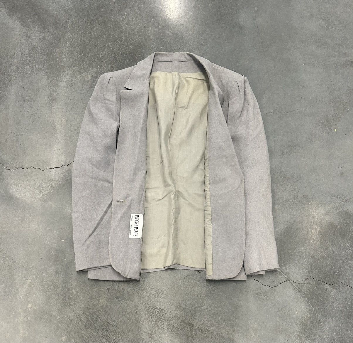 Vintage Grey vintage blazer with shoulder pads jacket Size M / US 6-8 / IT 42-44 - 2 Thumbnail