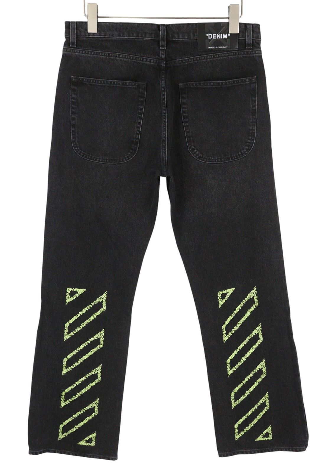 Off-White DIAG OUTL W34 Black Regular Denim Button Jeans 86812 Size US 34 / EU 50 - 5 Thumbnail