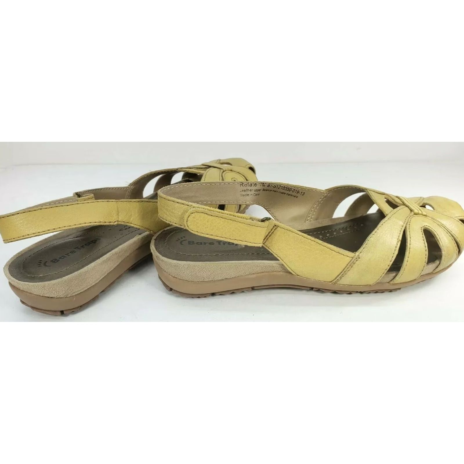 Vintage Bare Traps Relate Slingback Sandal Yellow Leather Sz 7 Women’s Sandal Slp On Straps Cushioned Lightweight Arch Support Motion Control Size US 8 / IT 38 - 6 Thumbnail
