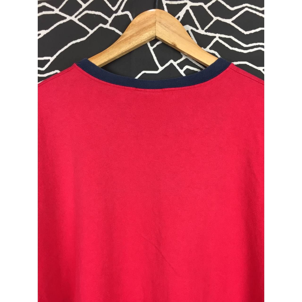 Tommy Hilfiger × Vintage Vtg 90s Tommy Hilfiger Spell Out Logo Made In Usa Tee Size US XXL / EU 58 / 5 - 7 Thumbnail