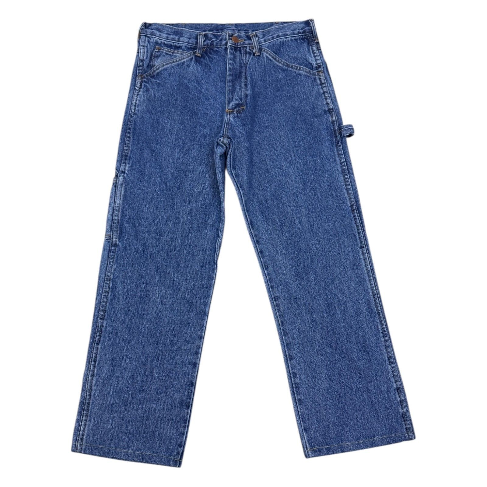 Vintage ROUNDHOUSE VINTAGE 90s Retro Heavy Deni Pants Jeans 30x28 Size US 30 / EU 46 - 2 Thumbnail