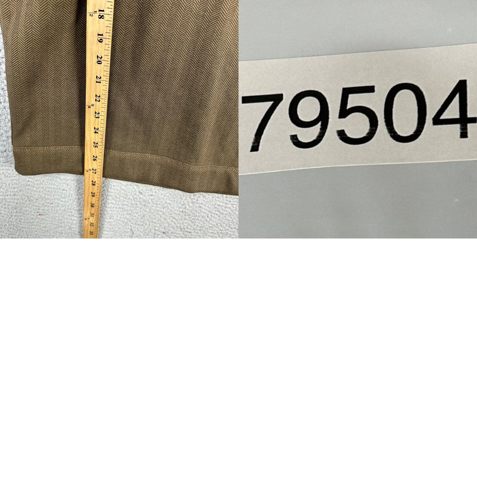 Roundtree & Yorke Roundtree Yorke Sweatshirt Fleece Mens Small Brown Herringbone Quarter Zip NEW Size US S / EU 44-46 / 1 - 8 Thumbnail