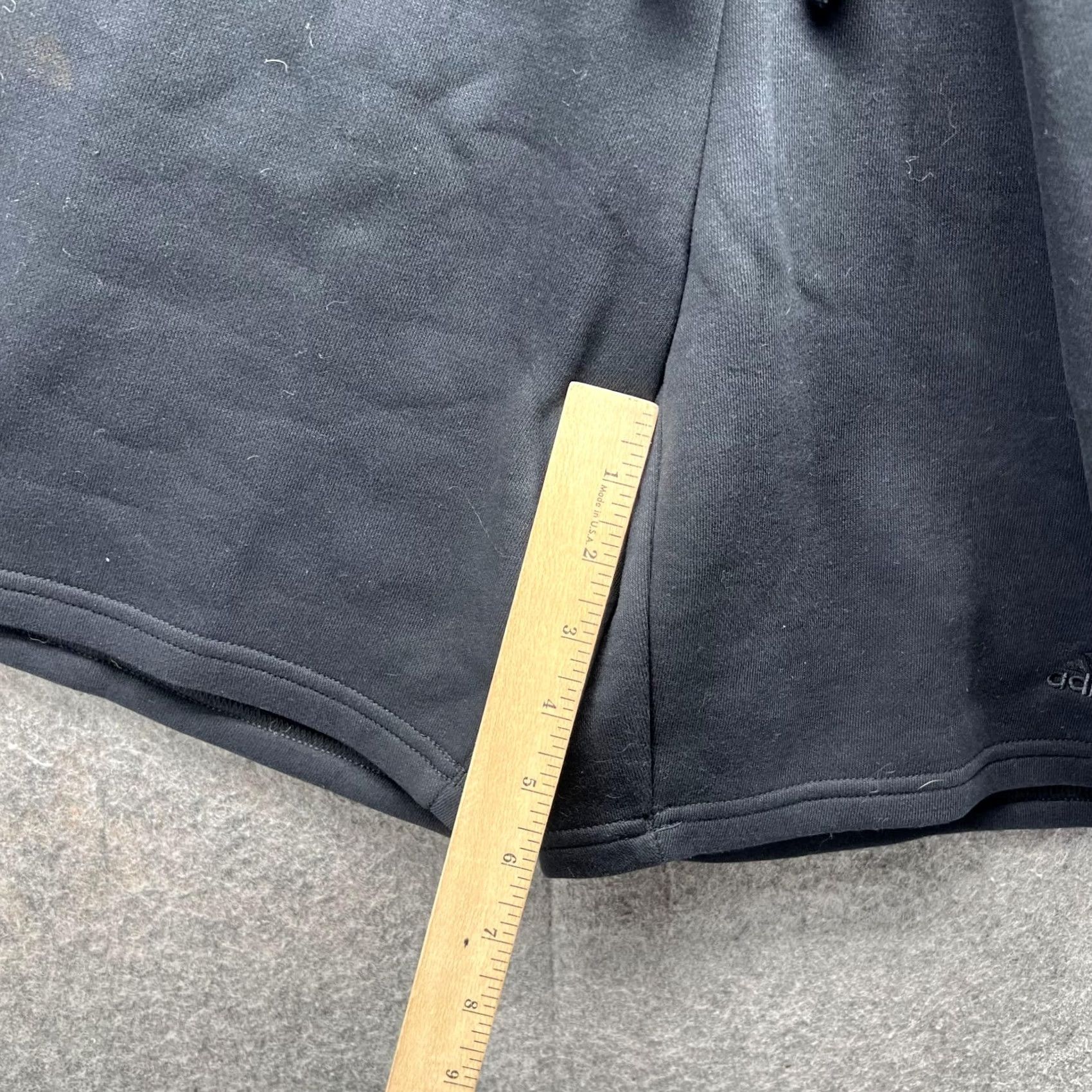 Adidas adidas Shorts Womens XS Black Women Ladies Athletic Gym Elastic Trefoil Fleece Size 26" / US 2 / IT 38 - 6 Thumbnail