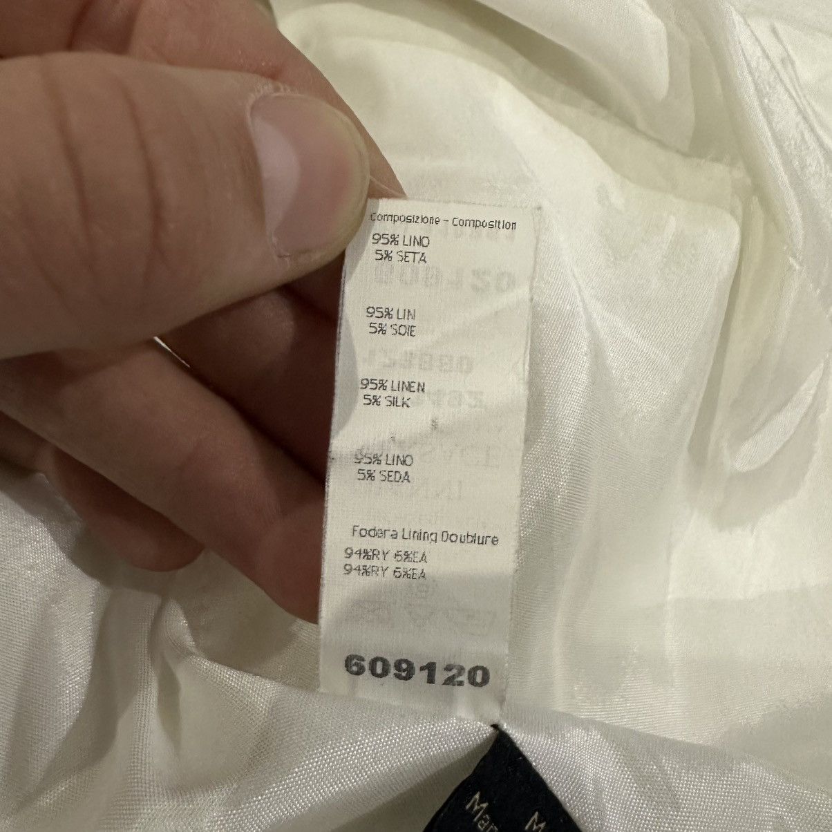 Versace Gianni Versace Women’s White Linen Blazer Size 42 Size M / US 6-8 / IT 42-44 - 16 Thumbnail