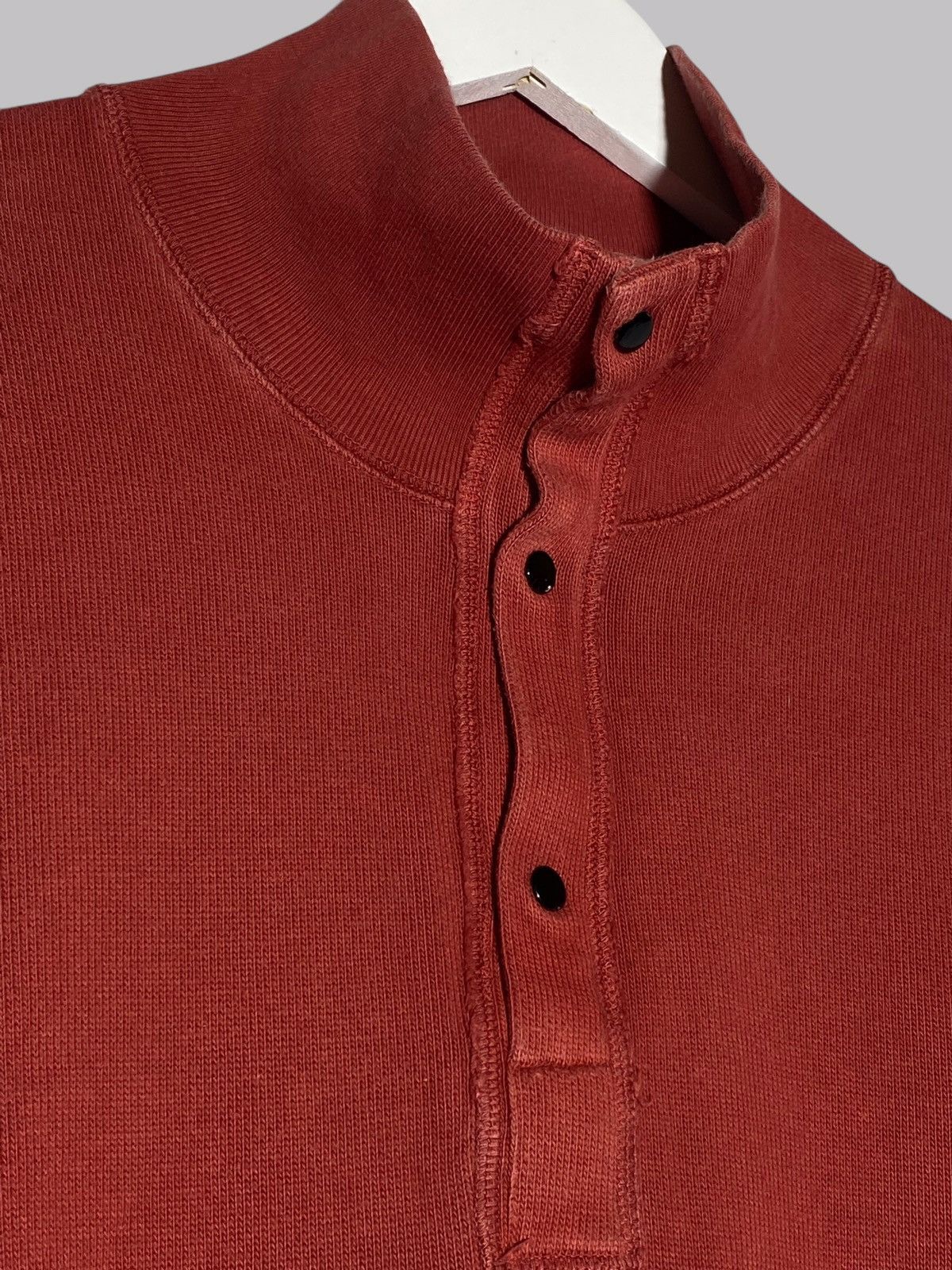 Stone Island × Vintage Stone Island Sweatshirt Pullover 1/3 Zip Button Up Size US XL / EU 56 / 4 - 3 Thumbnail