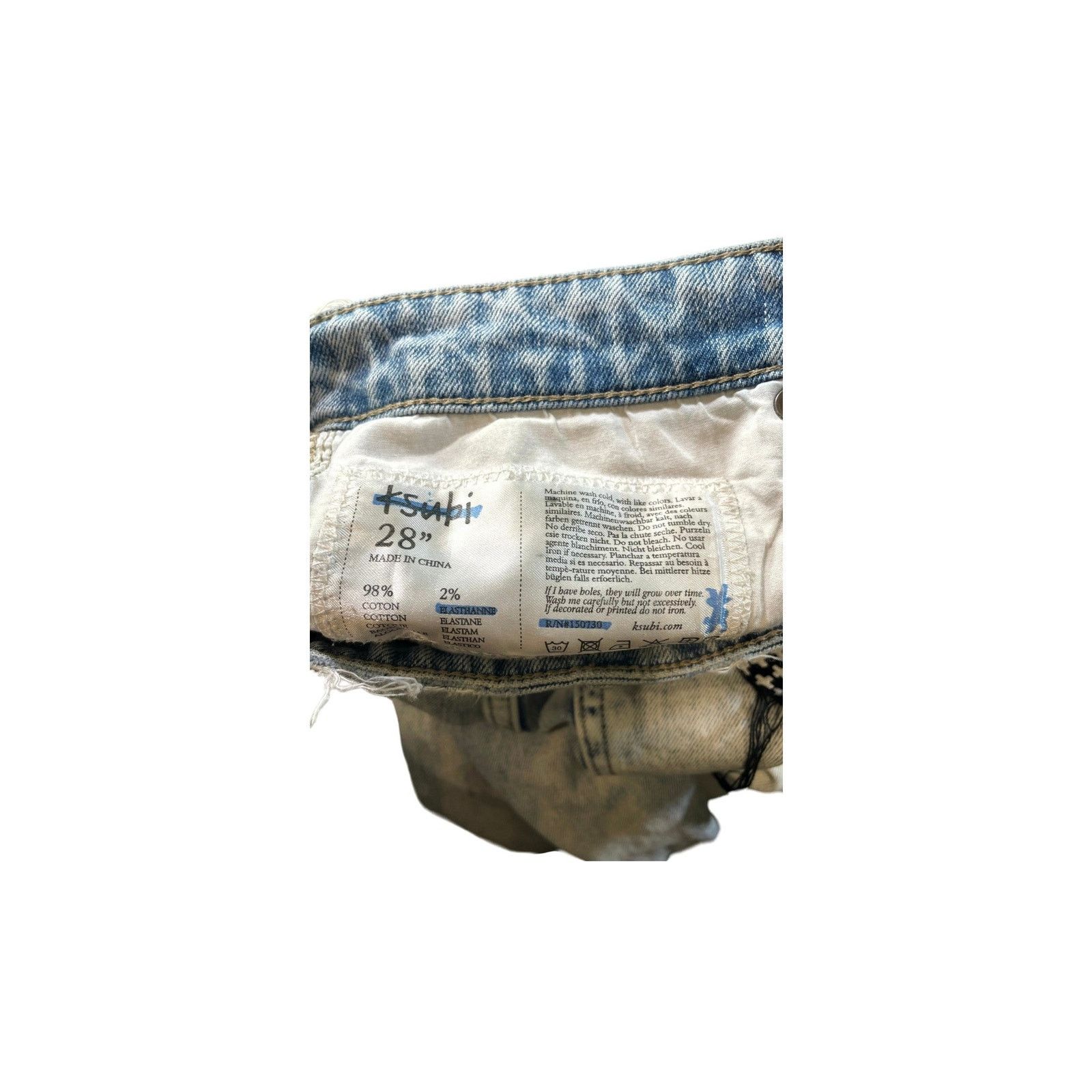 Ksubi Ksubi Light Wash & Red Jeans Size US 28 / EU 44 - 7 Thumbnail