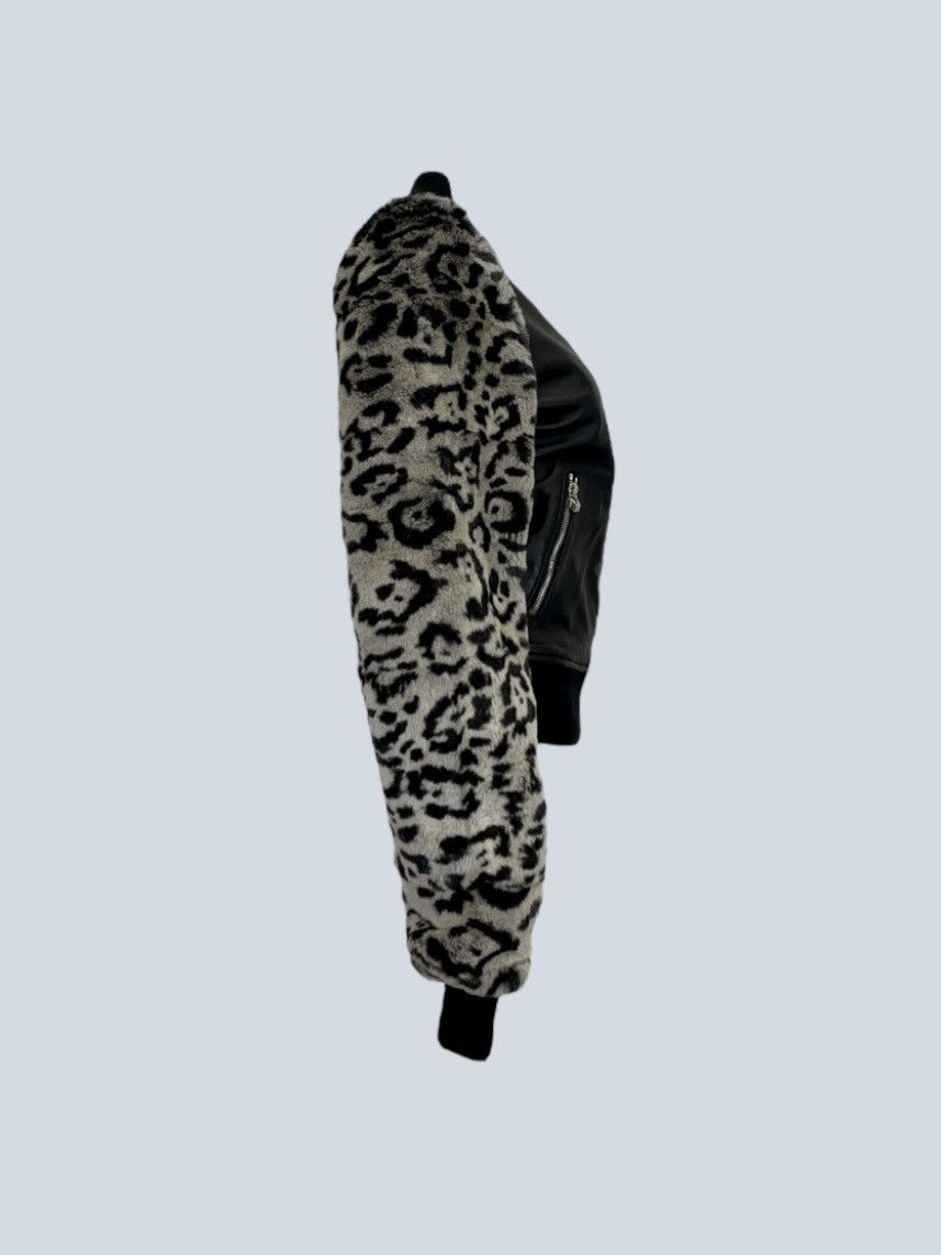 Philipp Plein Philipp Plein leather jacket with animalier faux fur, S. Size S / US 4 / IT 40 - 3 Thumbnail