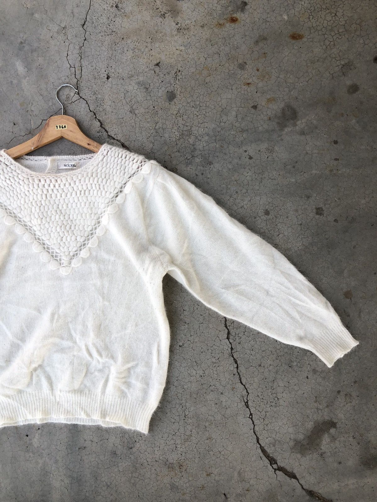 Designer × Japanese Brand 🔴Japanesebrand White Milk Knitsweater Fleece Size US L / EU 52-54 / 3 - 3 Thumbnail