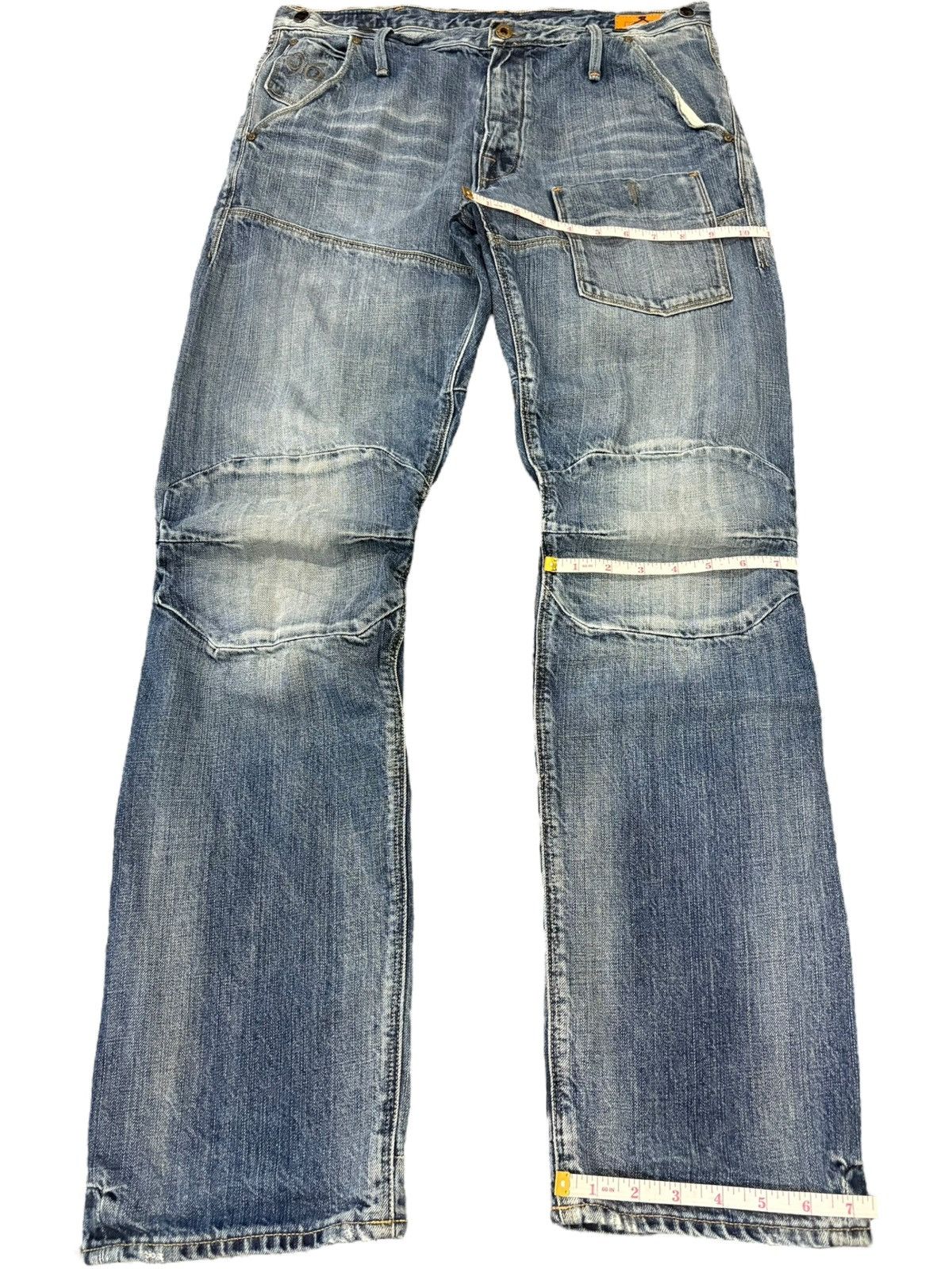 G-Star Vintage G Star Raw Tactical Style Buckle Back Loose Jeans Size US 34 / EU 50 - 8 Thumbnail