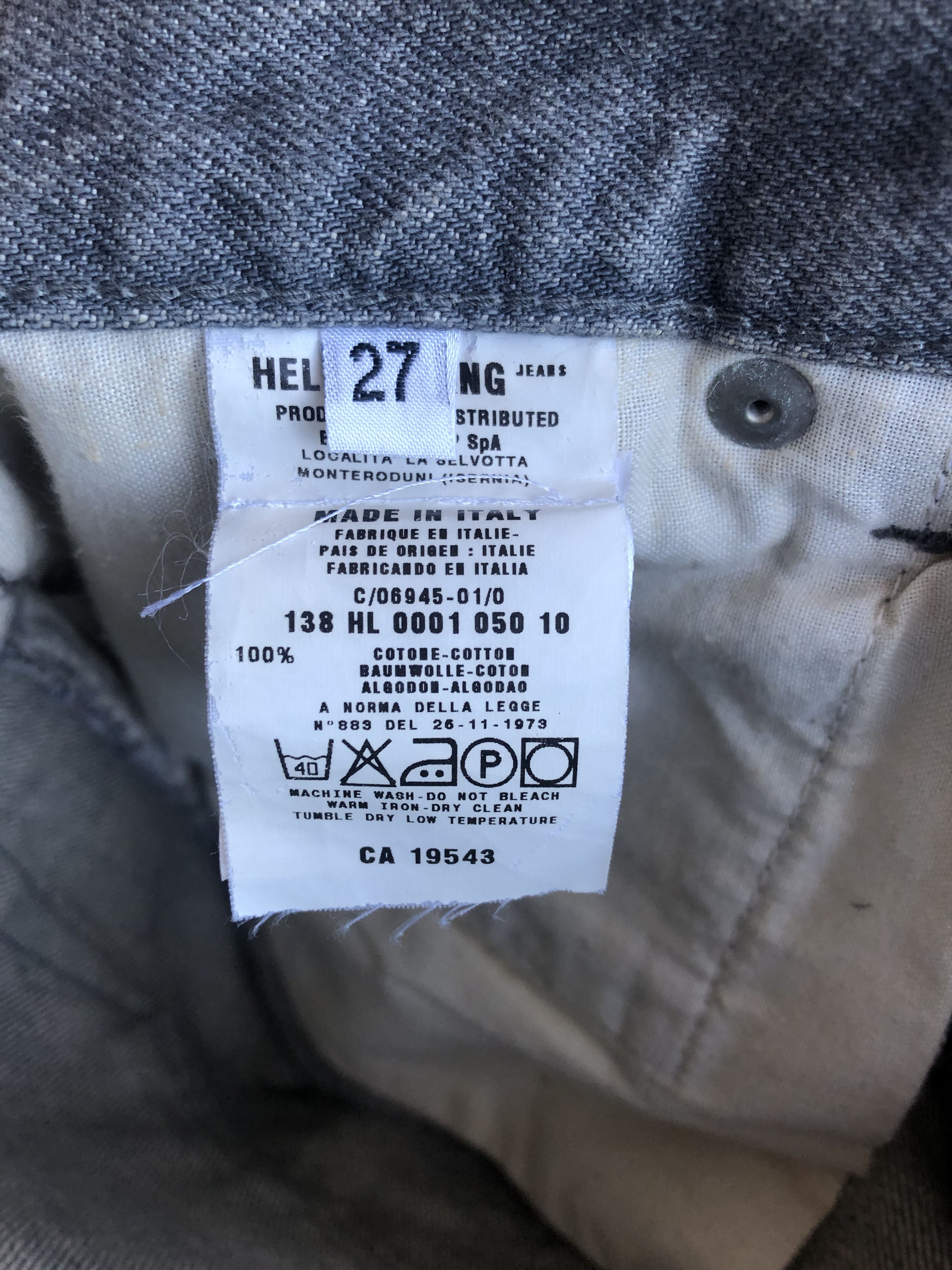 Helmut Lang Helmut Lang 28x29 Slim Straight Grey Jeans Size US 28 / EU 44 - 4 Thumbnail