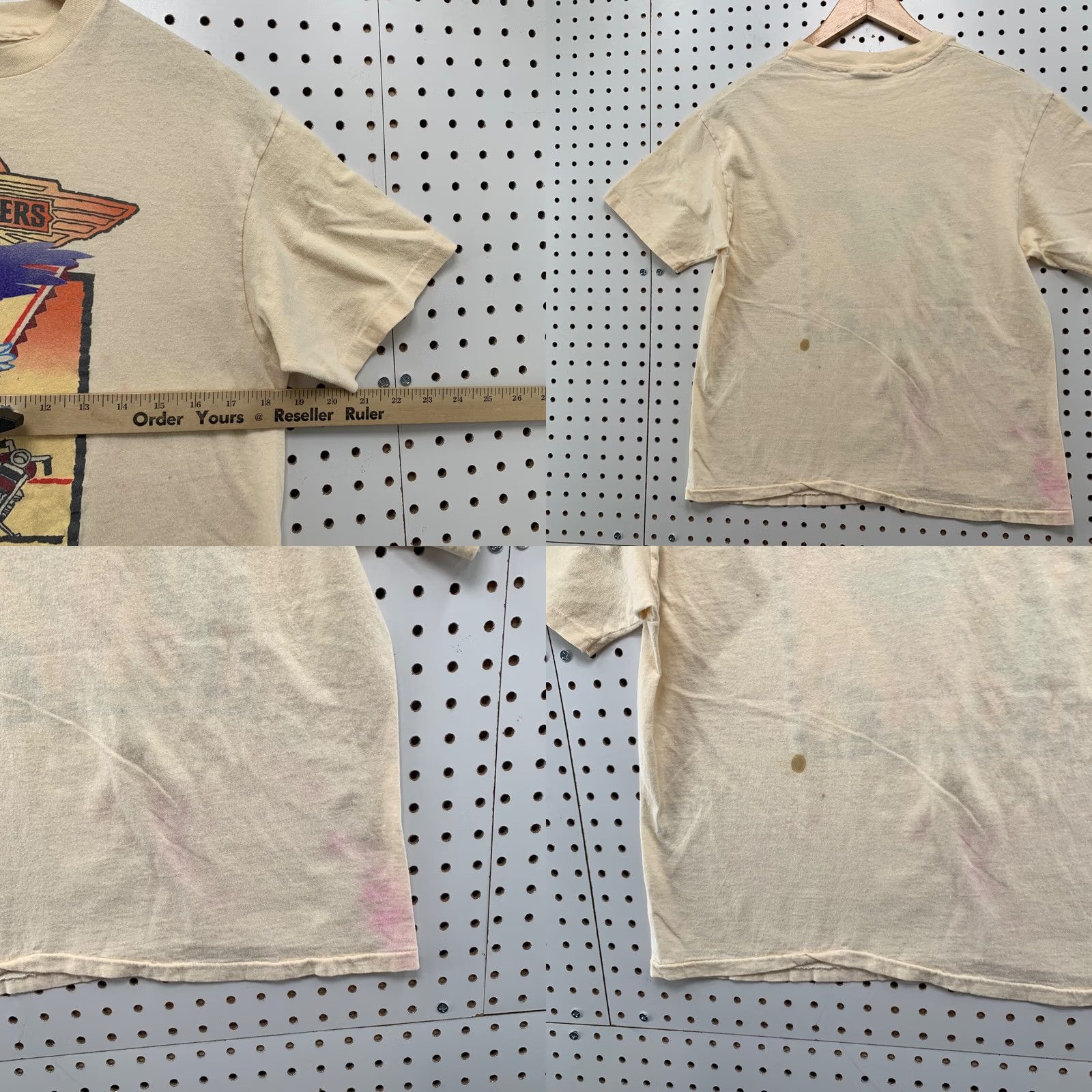 Vintage Vintage 80s Doobie Brothers Band Tee Shirt Mens L Fits Small Beige Eagle 18.5x22.5 Size US S / EU 44-46 / 1 - 10 Thumbnail
