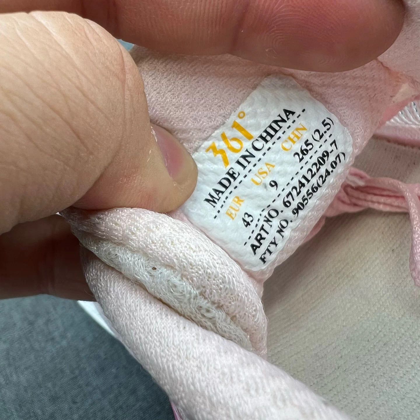 Other 361° Feiran 2 Taohua Yun White/Pink 43 Size US 9 / EU 42 - 7 Thumbnail
