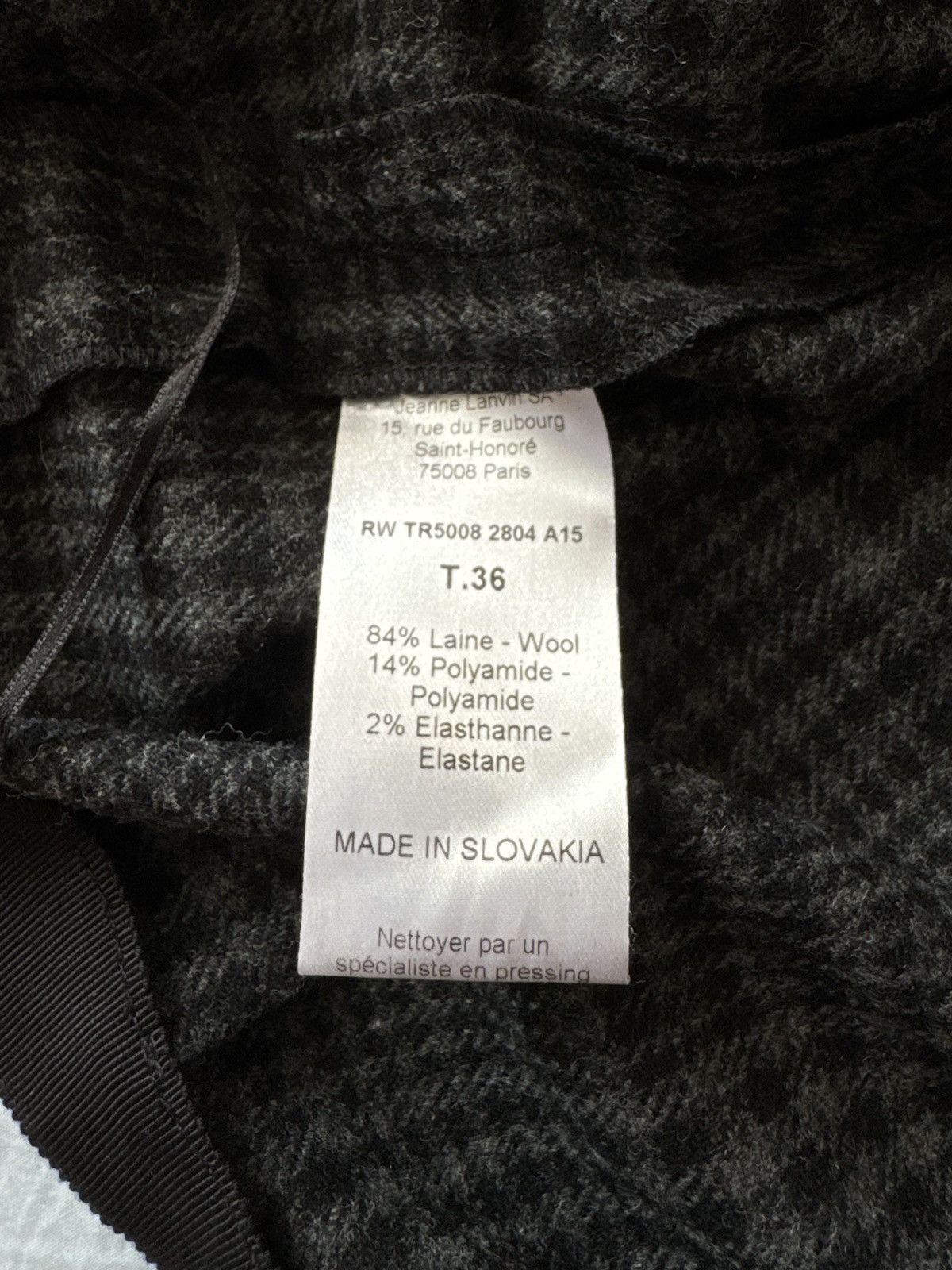 Lanvin 🔥🔥 Lanvin Grey Wool Pants Size 26" / US 2 / IT 38 - 5 Thumbnail