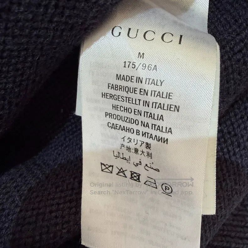Gucci Gucci Anchor embroidered wool knitted cardigan jacket Size M / US 6-8 / IT 42-44 - 5 Thumbnail