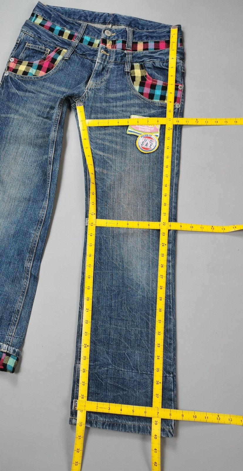 If Six Was Nine Double Waist Jeans (LG91) Size US 32 / EU 48 - 10 Thumbnail