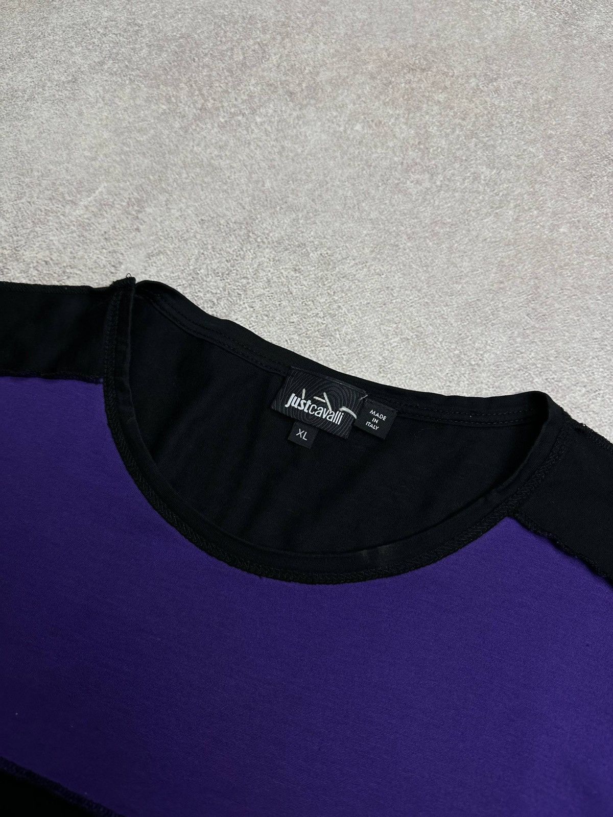 Just Cavalli Vintage Just Cavalli Spellout Purple T-shirt Rare XL Size US XL / EU 56 / 4 - 4 Thumbnail