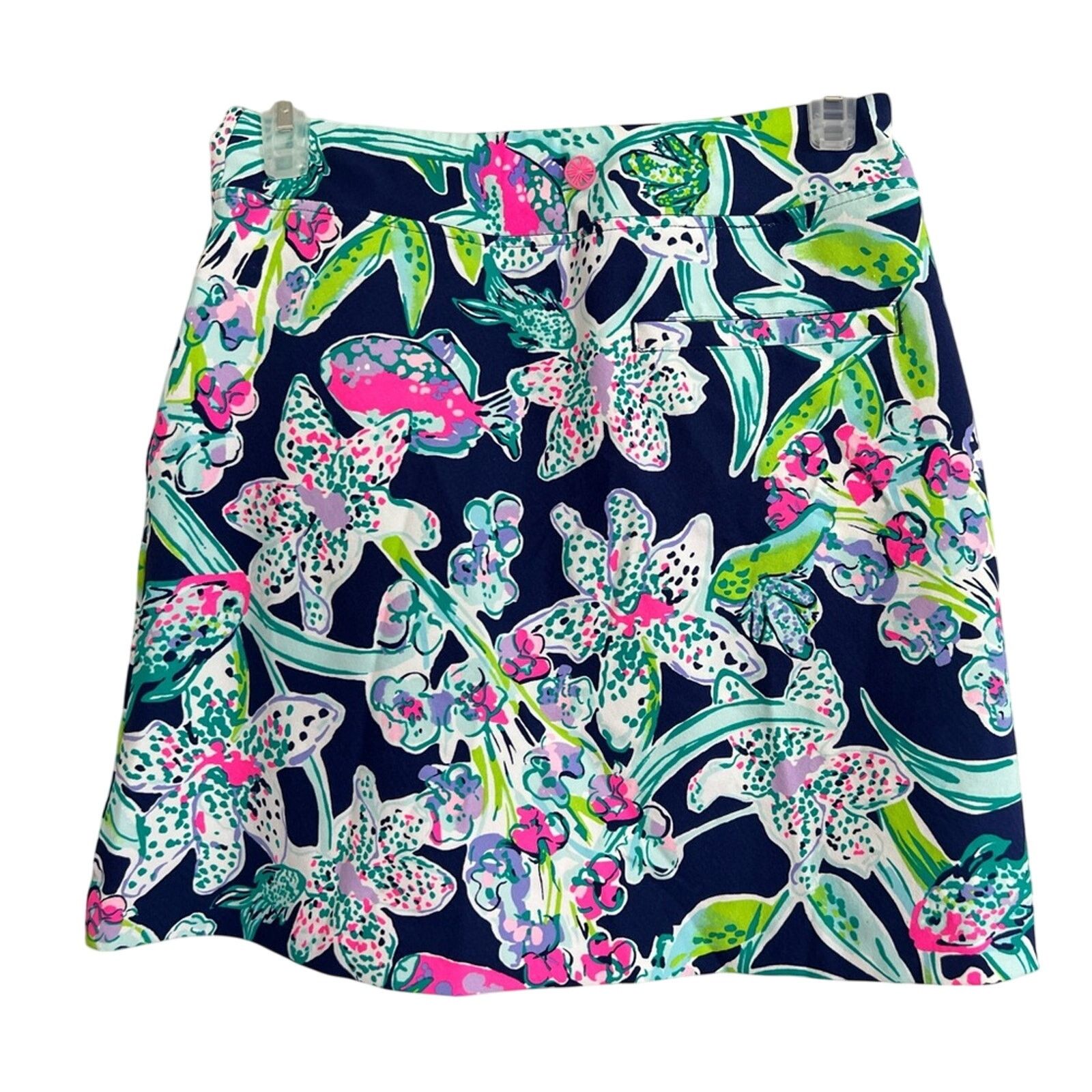 Lilly Pulitzer Lilly Pulitzer Women's UPF 50+ Luxletic Daphne Skort Blue 00 Size 24" / US 00 / IT 34 - 2 Thumbnail
