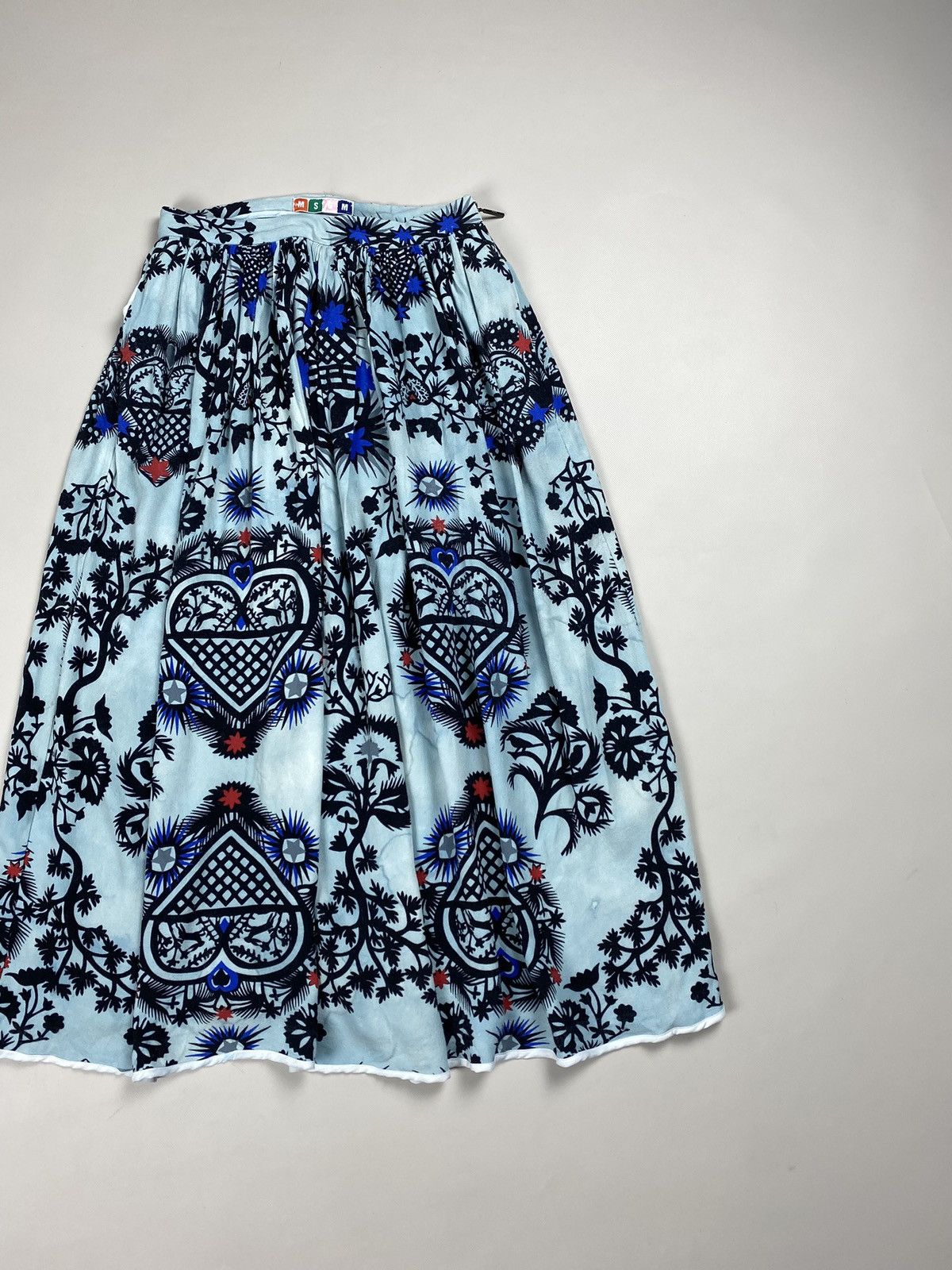 MSGM MSGM ladies overprinted viscose skirt size 40 / L Size 27" / US 4 / IT 40 - 3 Thumbnail