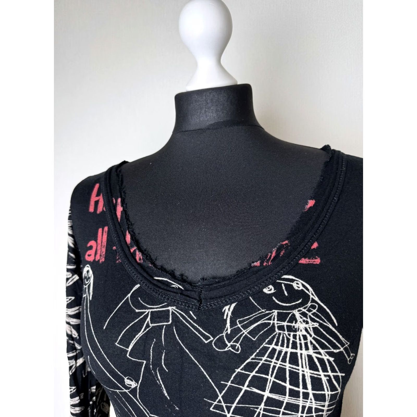 Desigual Desigual Shirt S Womens Long Sleeve Cotton Black Tunic Shirt Size S / US 4 / IT 40 - 2 Thumbnail