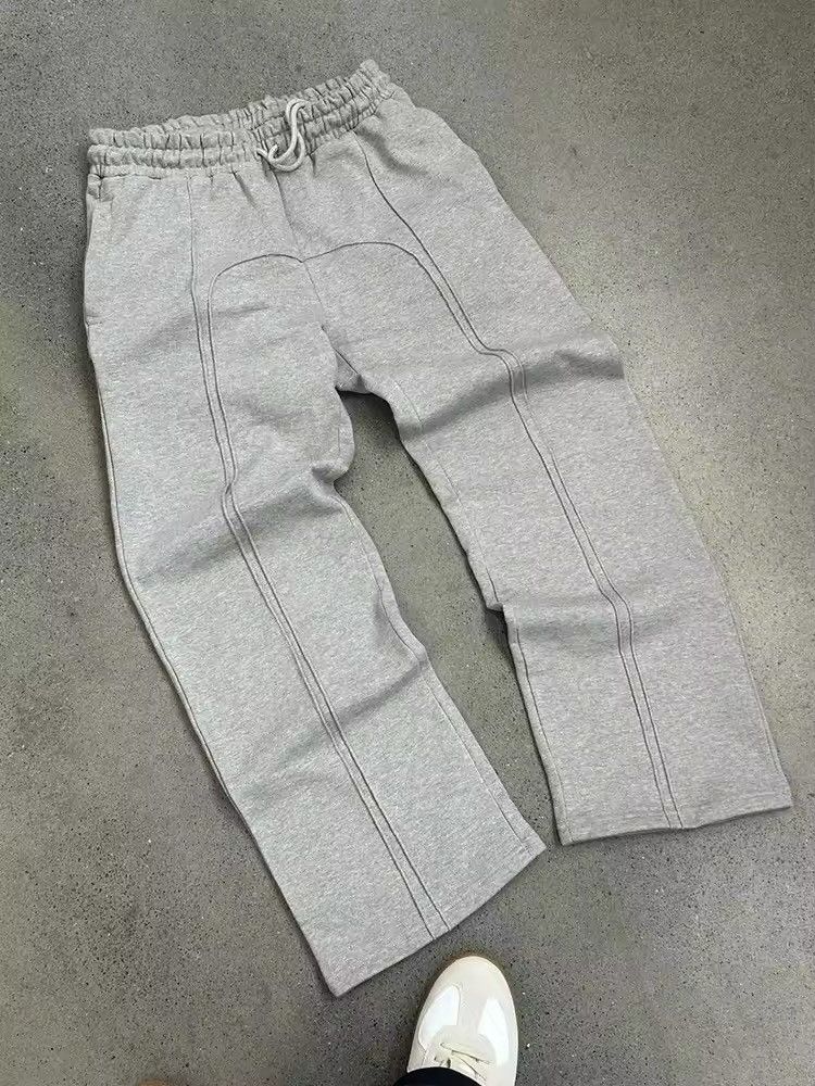 Japanese Brand × Other Retro Embroidered Splicing Oversized Sweatpants Size US 31 - 3 Thumbnail