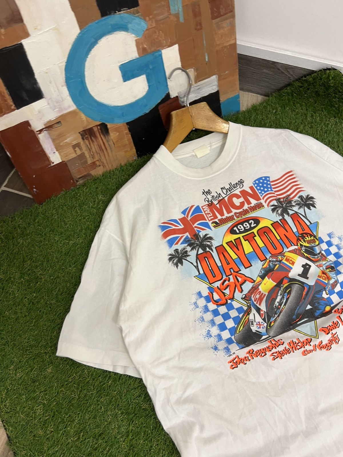 Harley Davidson × Vintage Daytona Beach Bike Week Motorcycle T-Shirt Size US XL / EU 56 / 4 - 2 Thumbnail
