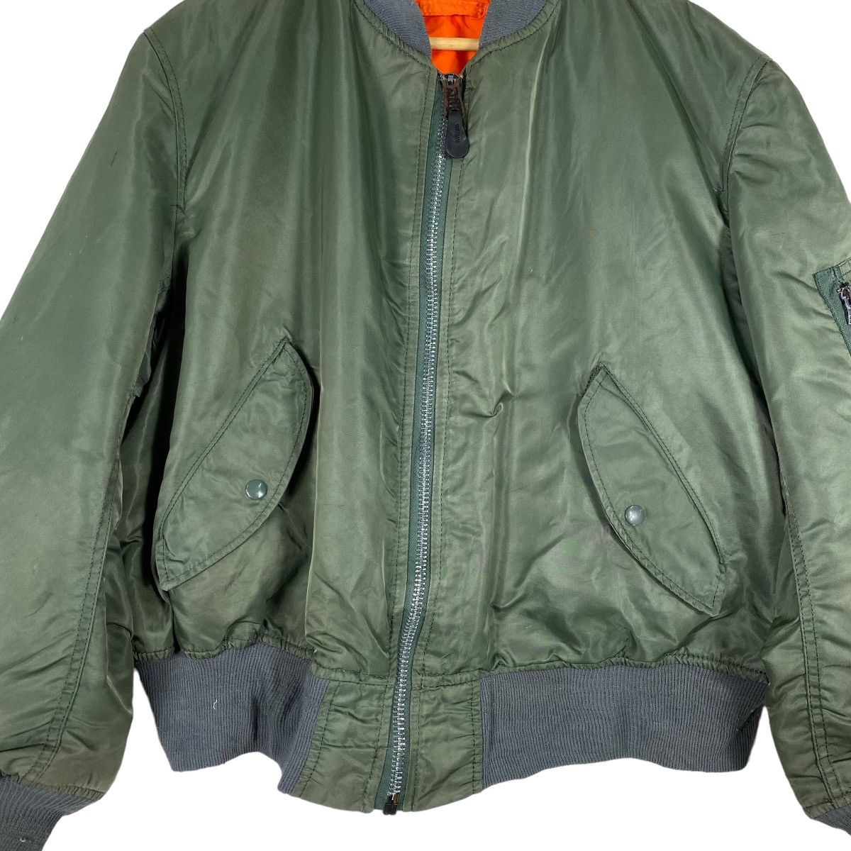 Japanese Brand 80s VINTAGE REVERSIBLE ALPHA RIOT BOMBER JACKET Size US XL / EU 56 / 4 - 5 Thumbnail