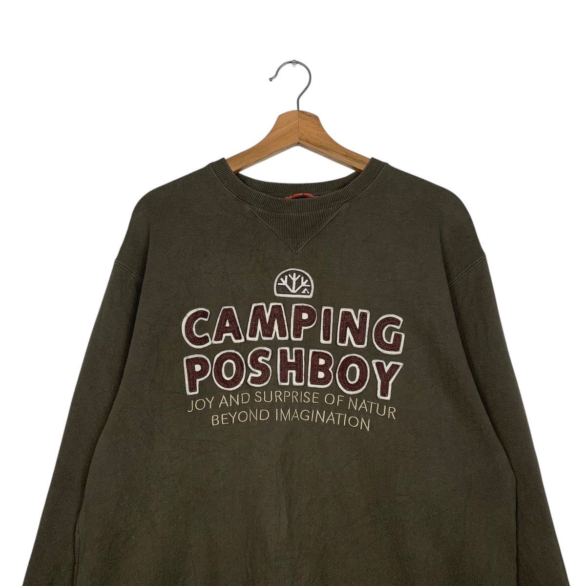 Japanese Brand Posh Boy Camping Crewneck Sweatshirt Size US L / EU 52-54 / 3 - 2 Thumbnail