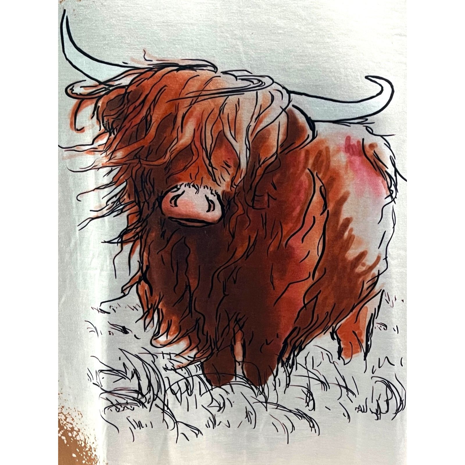 Other Highland Cow Graphic T-Shirt - Women’s Medium Short Sleeve Size M / US 6-8 / IT 42-44 - 3 Thumbnail