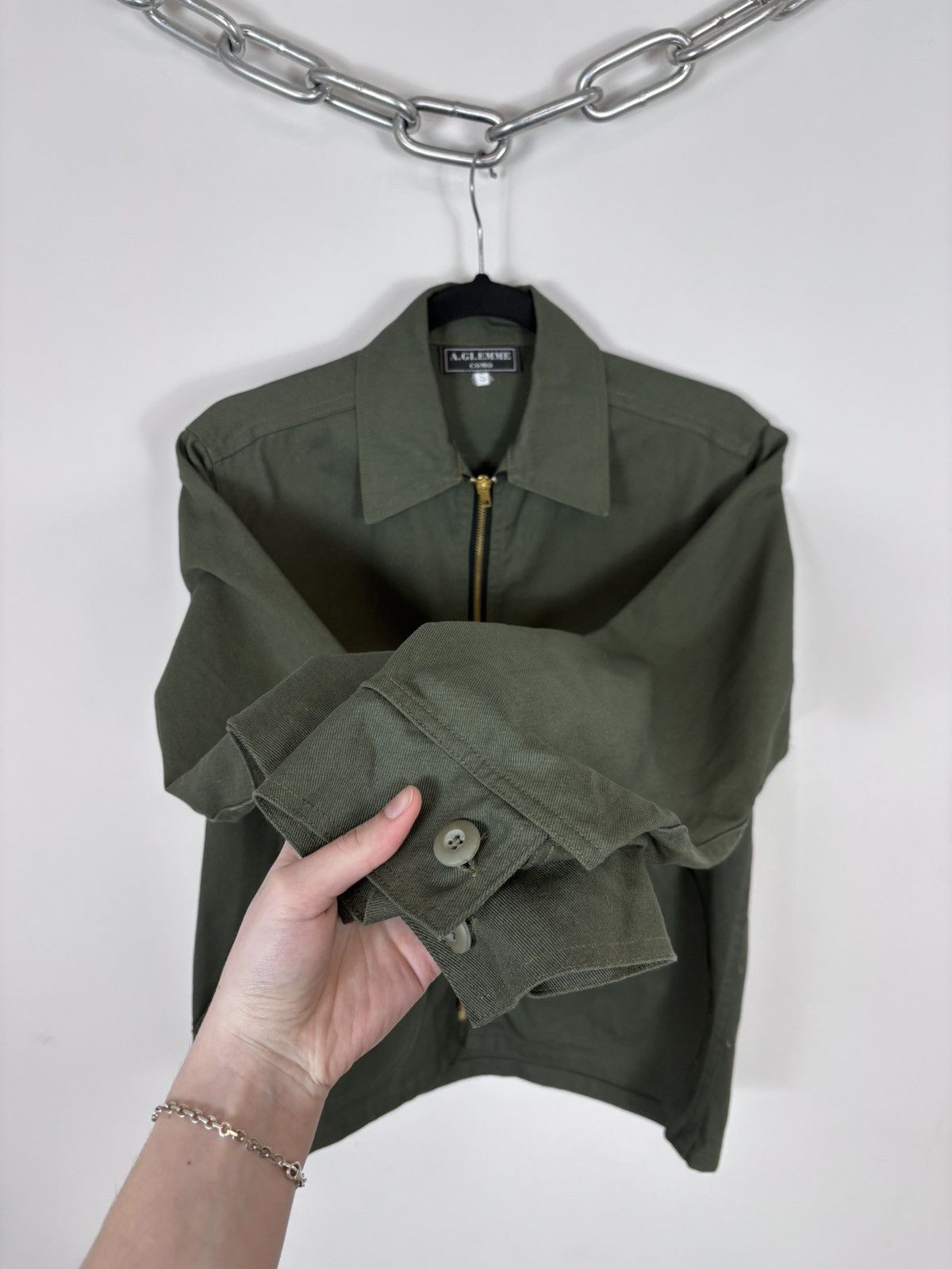Other Vintage A.GI.EMME Como Men’s Olive Green Zip Up Jacket Size US S / EU 44-46 / 1 - 7 Thumbnail