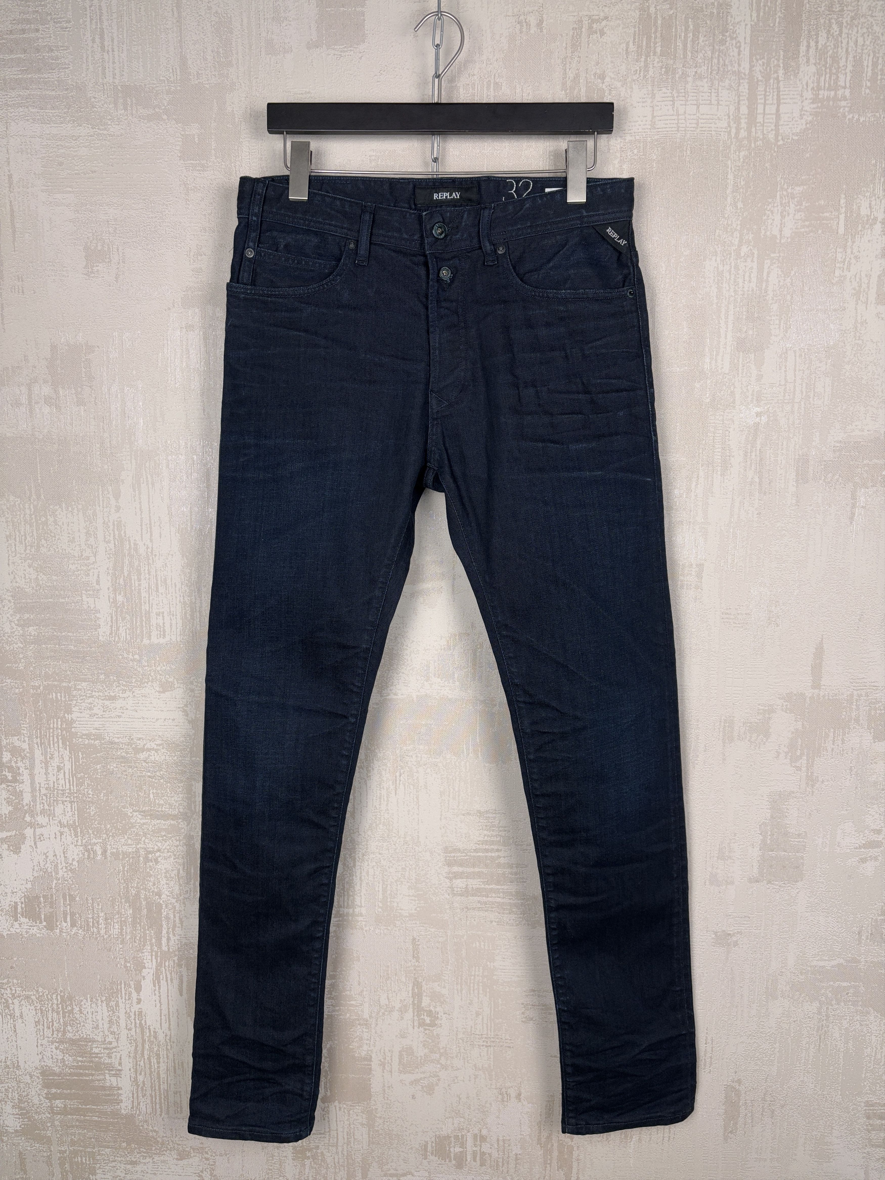 Replay Replay RBJ 901 Taper Jeans W 32 / L 34 Dark Blue RRP £ 125 Size US 32 / EU 48 - 9 Thumbnail