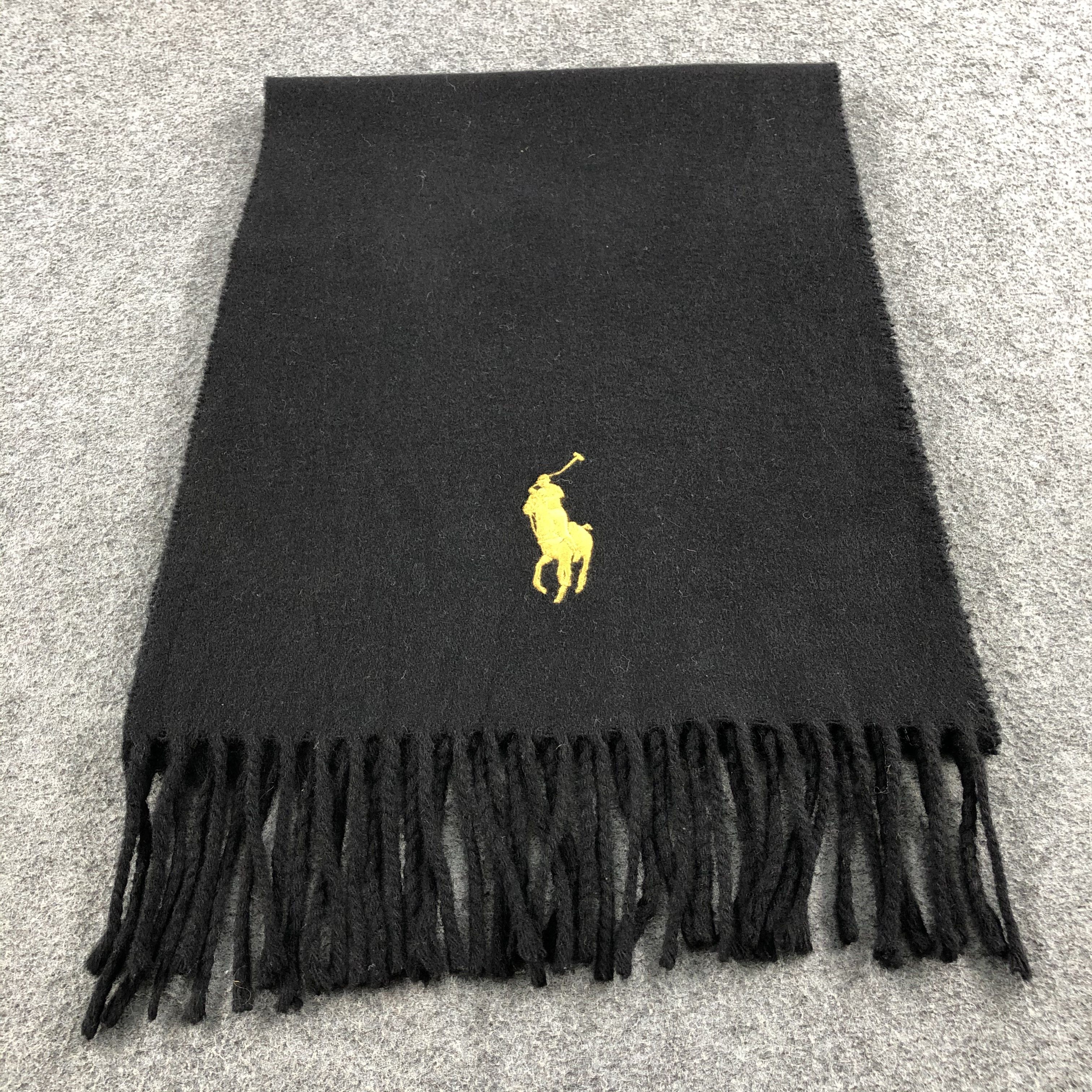 Polo Ralph Lauren Polo Ralph Lauren Big Logo Wool Scarf Muffler V703 Size ONE SIZE - 1 Thumbnail