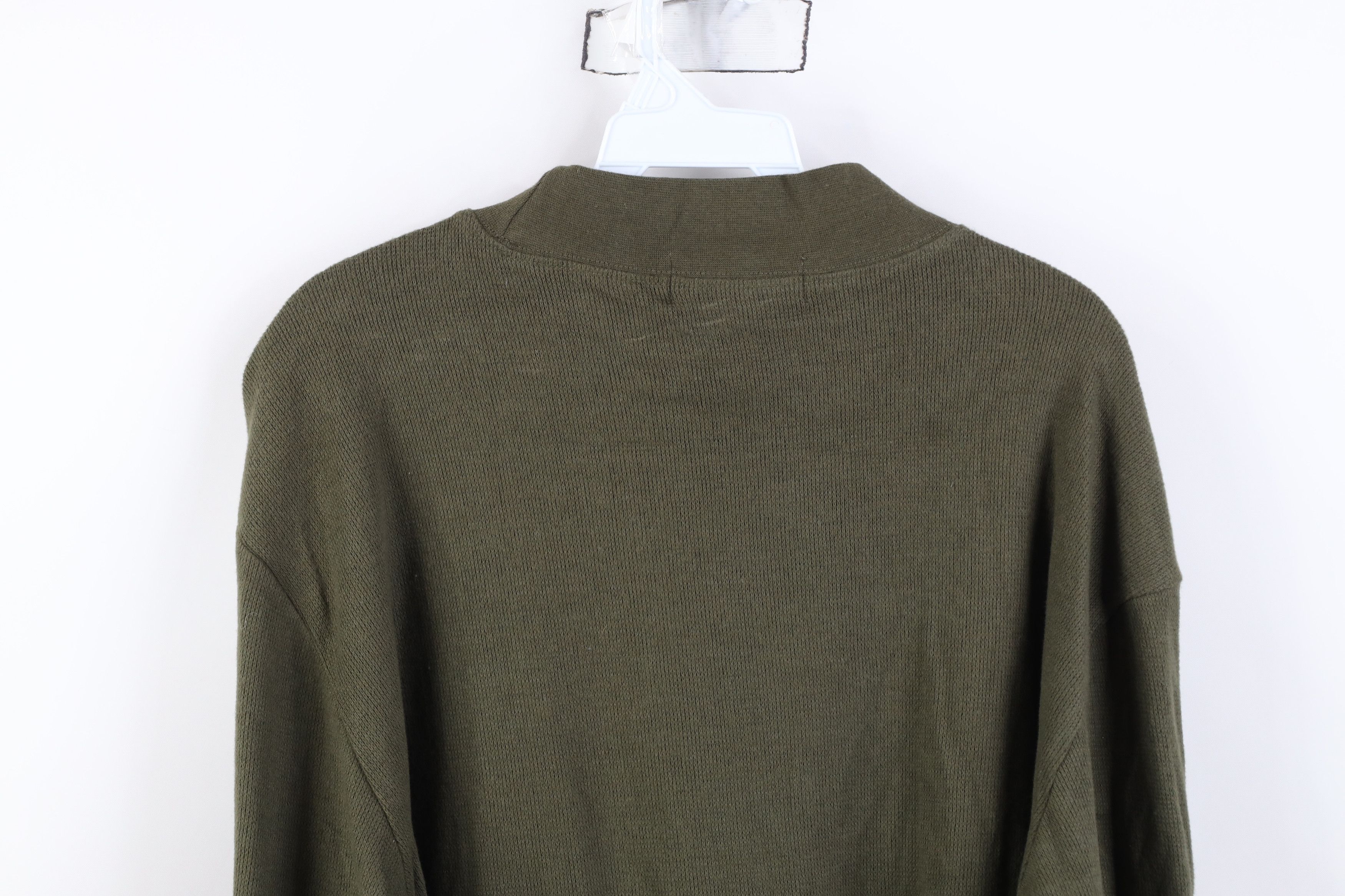 Vintage Deadstock Vintage 90s Streetwear Knit Mock Neck T-Shirt Size US M / EU 48-50 / 2 - 11 Thumbnail