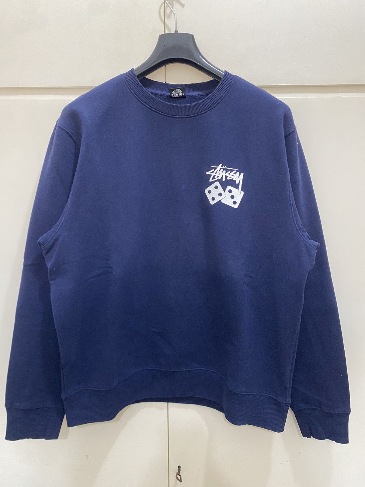 Stussy Stüssy Dadi sweatshirt, size XL, blue, with print, used Size US XL / EU 56 / 4 - 1 Thumbnail
