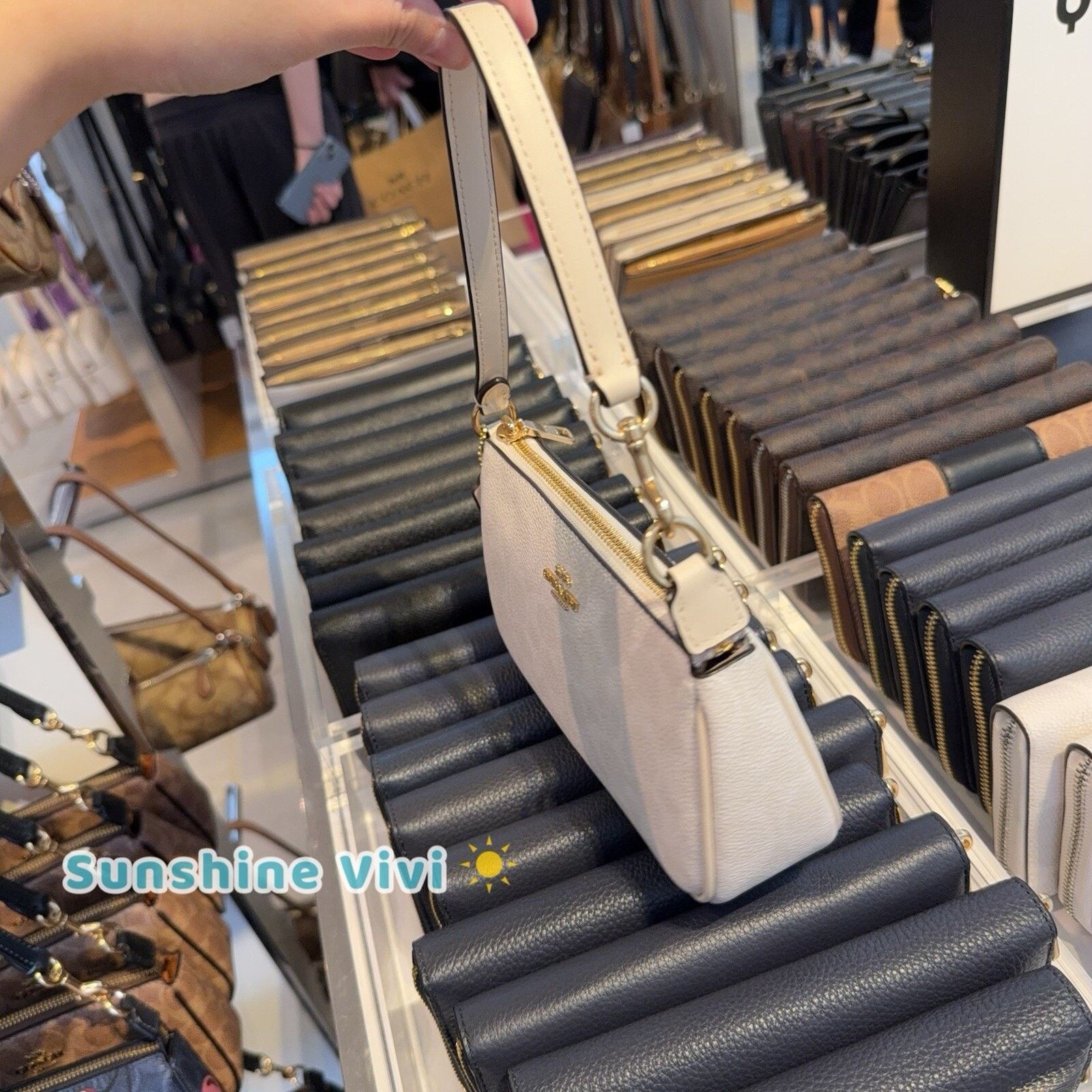 Coach NWT Coach Nolita 19 Signature Canvas CW426 /Gold/White/Chalk Size ONE SIZE - 5 Thumbnail
