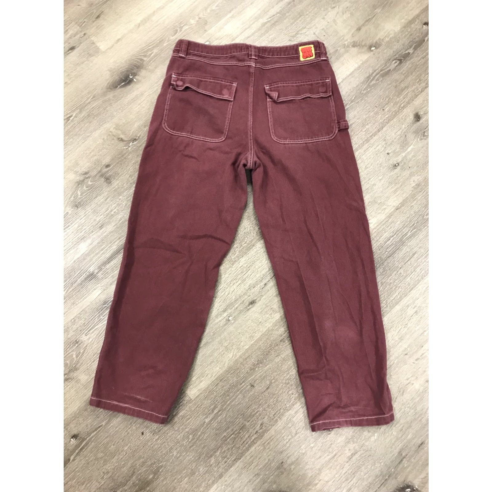 Empyre Empyre Jeans Mens 34 Relax Maroon Vintage 90s Jeans Straight 5-Pocket Logo Mens Regular Vintage 90s Size US 34 / EU 50 - 6 Thumbnail