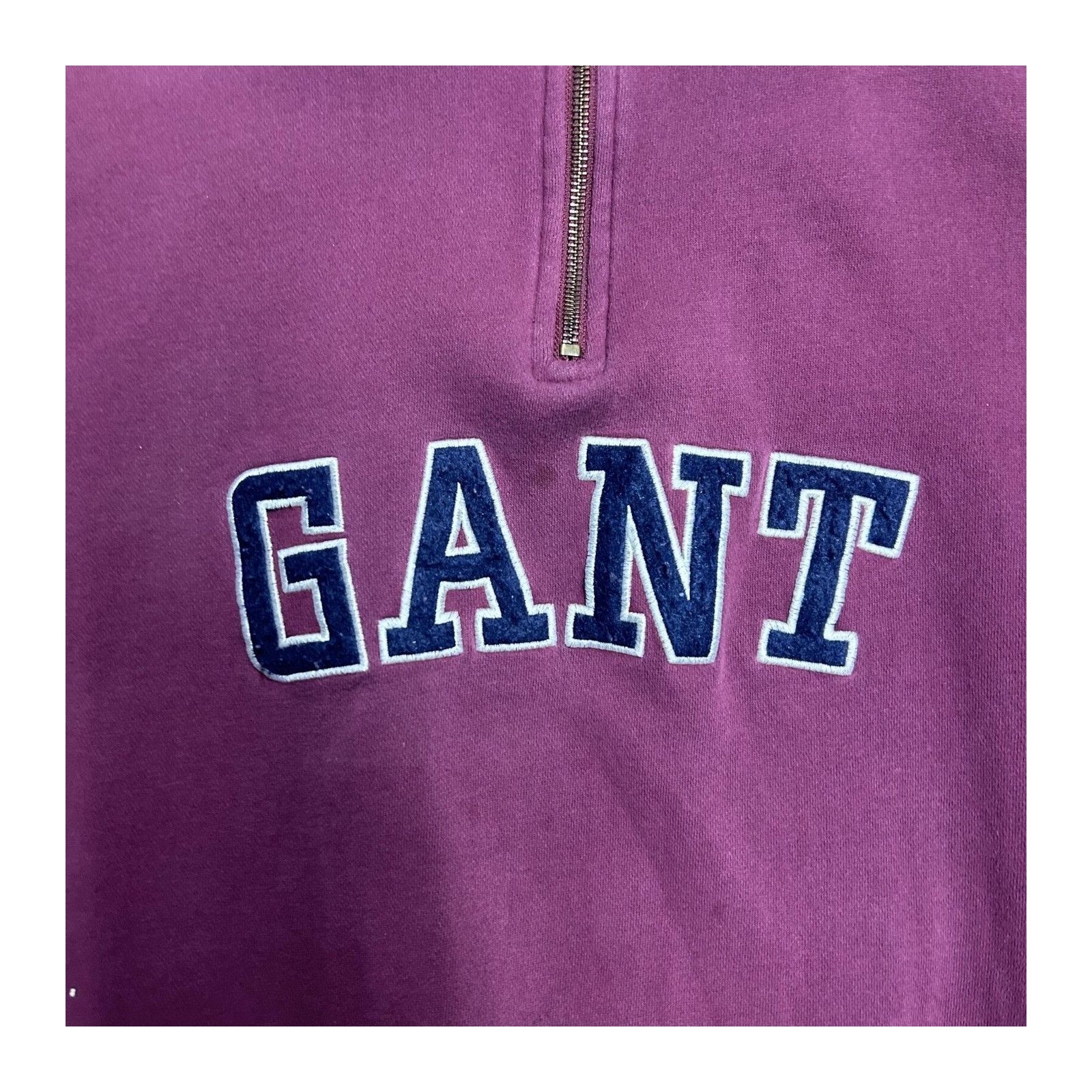 Gant Gant 1/4 Quarter Zip Crewneck Sweatshirt Pullover Burgundy L Size US L / EU 52-54 / 3 - 4 Thumbnail