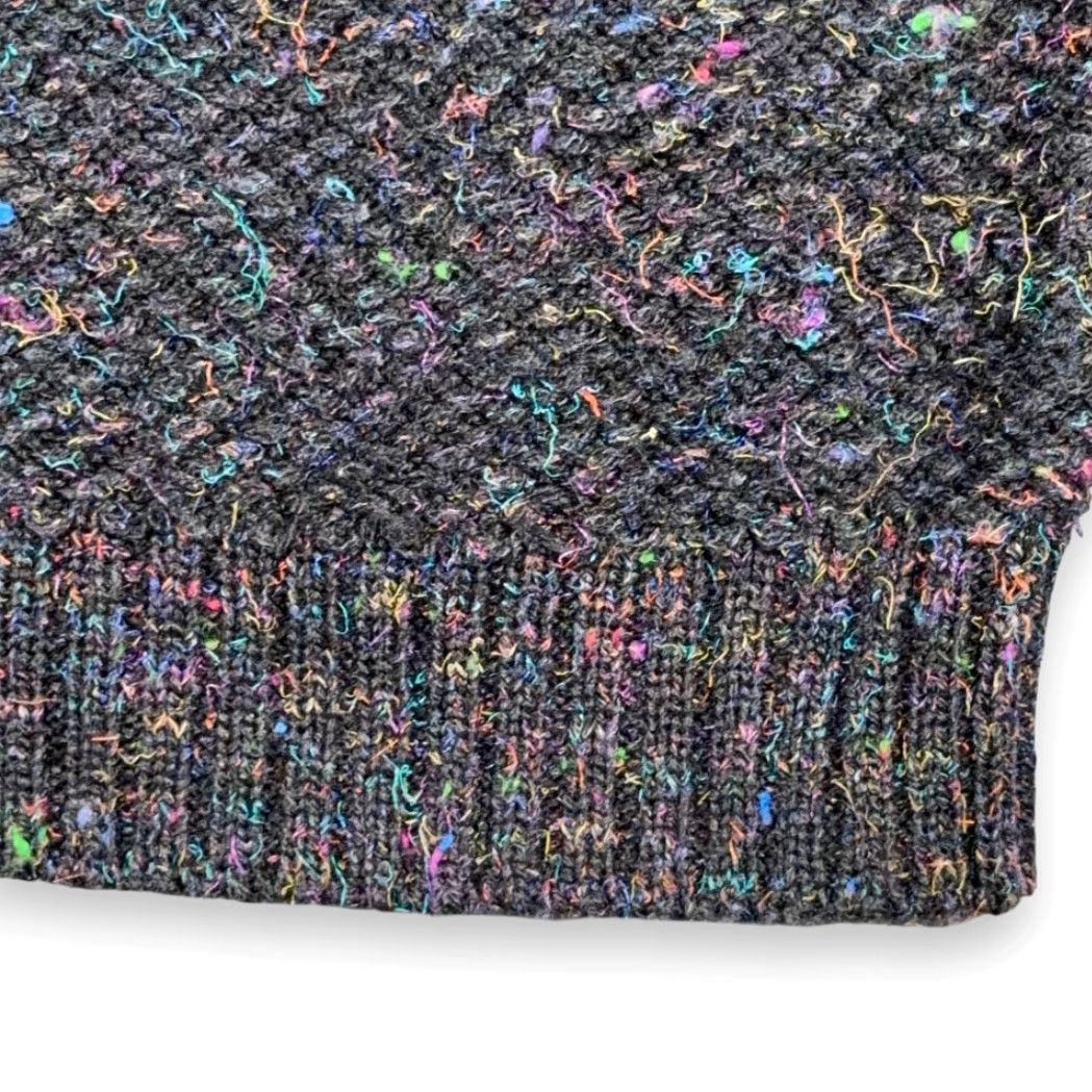 Vintage VINTAGE Bachrach Sweater Vest Shirt Adult MEDIUM Black Confetti Knit Wool Blend 80s Men Sleeveless V-Neck 21x26 Mens Size US M / EU 48-50 / 2 - 5 Thumbnail