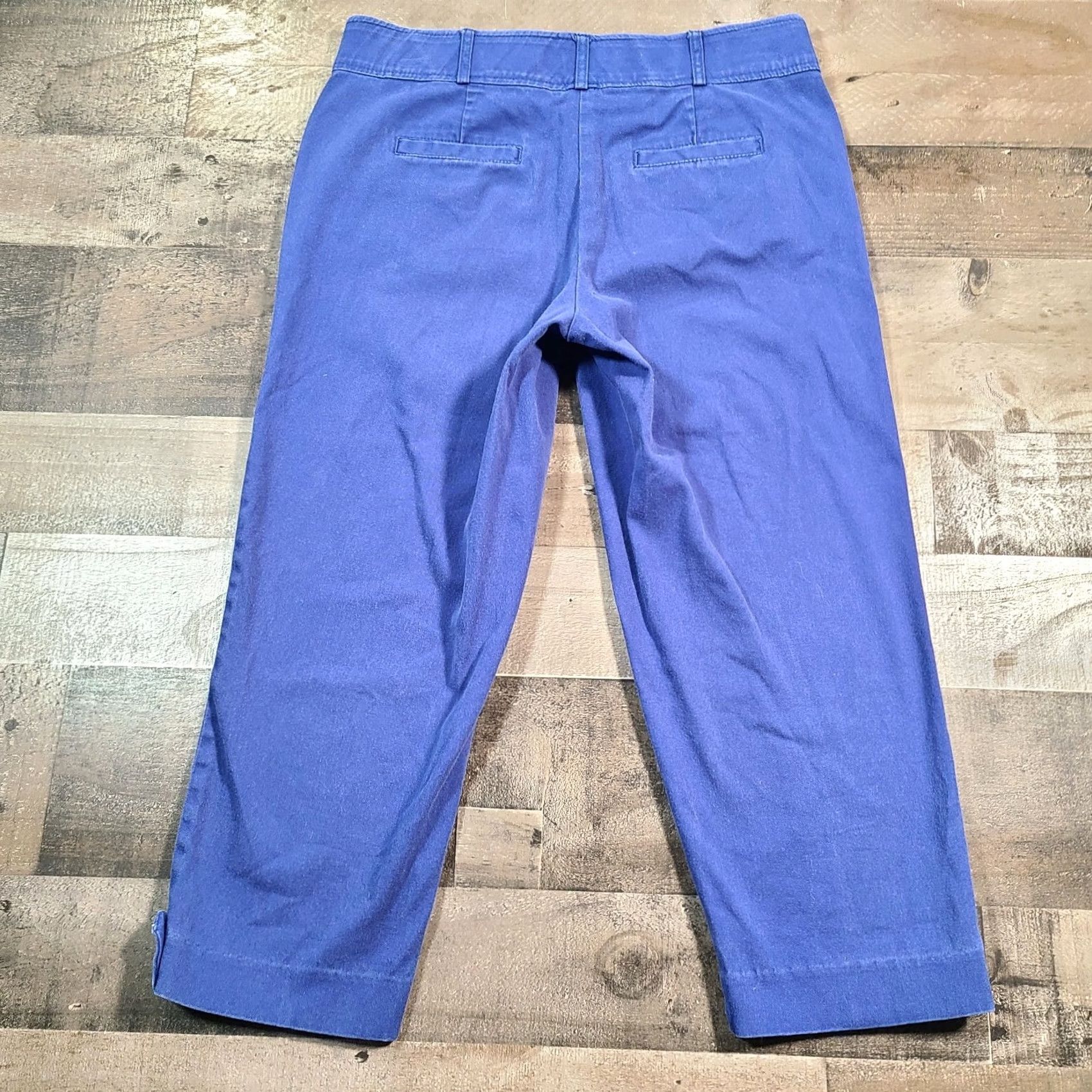 Vintage Counterparts Pants Womens 2P Petites Purple Capri Low Rise Straight Zip Closure Size 26" / US 2 / IT 38 - 2 Thumbnail