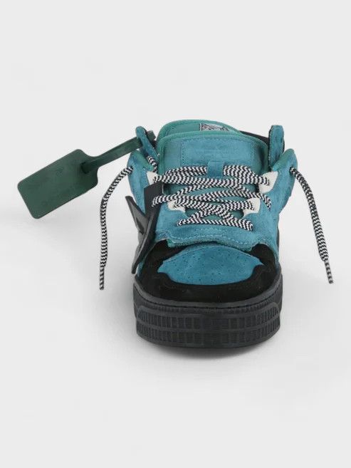 Off-White o1rshd1 Floating Arrow Suede Sneakers in Green Size US 10 / EU 43 - 3 Thumbnail
