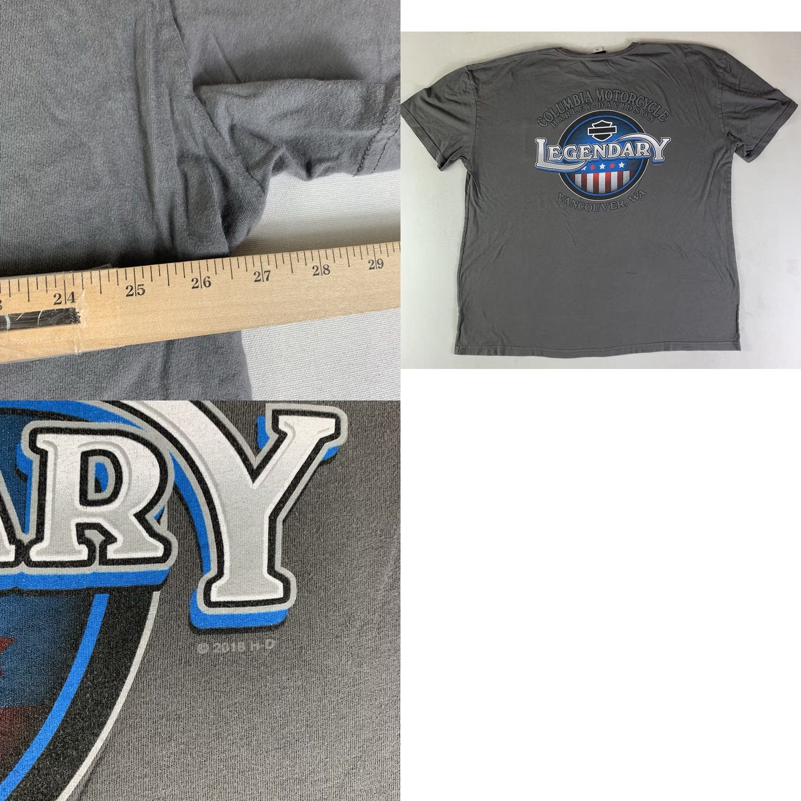 Harley Davidson Here'S the item specifications: Country of Origin: United States Size US XXL / EU 58 / 5 - 8 Thumbnail