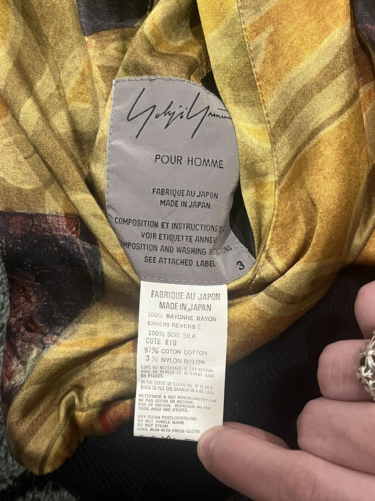 Yohji Yamamoto Yohji Yamamoto SS04 Yellow Faces Silk Runway Bomber Size US M / EU 48-50 / 2 - 5 Thumbnail