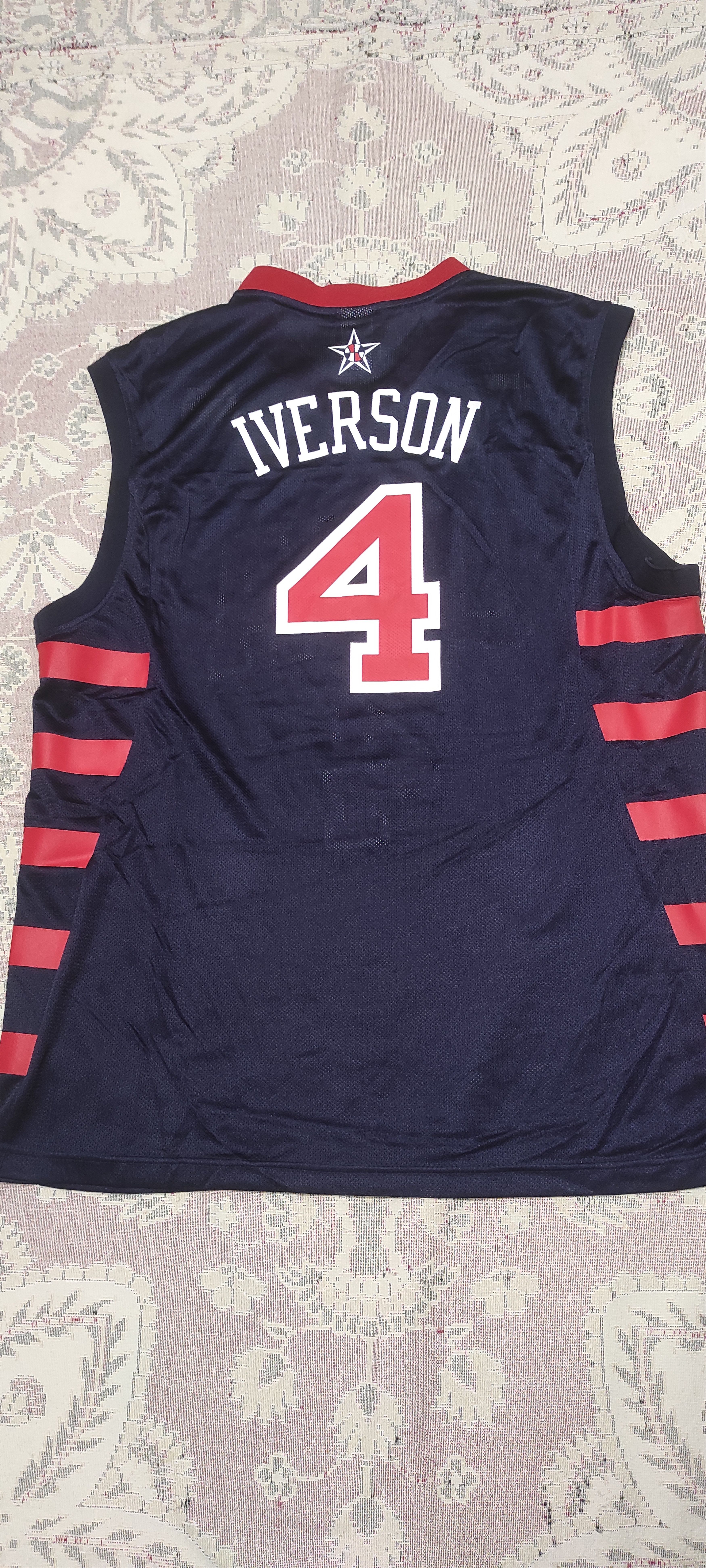 Reebok USA National Team Basketball Shirt Jersey Reebok #4 Iverson Size US L / EU 52-54 / 3 - 5 Thumbnail
