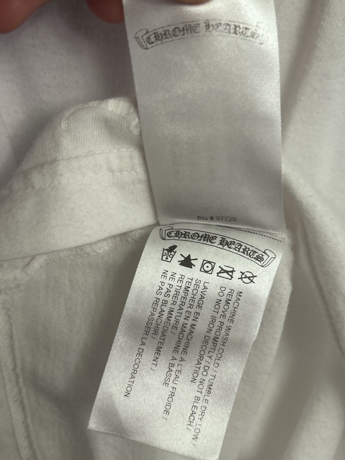 Chrome Hearts Chrome Hearts Multi Logo long sleeve white tee Size Medium Size US M / EU 48-50 / 2 - 9 Thumbnail