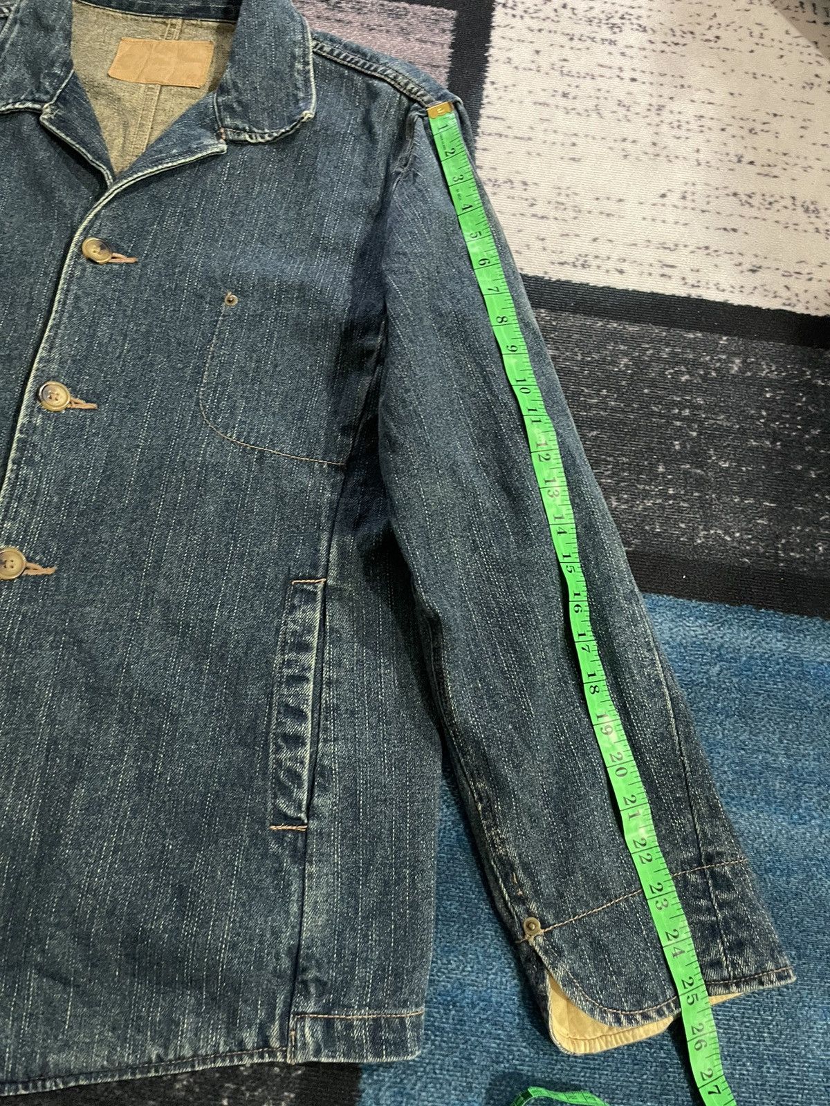 Vintage VINTAGE HIKORY CHORE DENIM JACKET Size US L / EU 52-54 / 3 - 20 Thumbnail