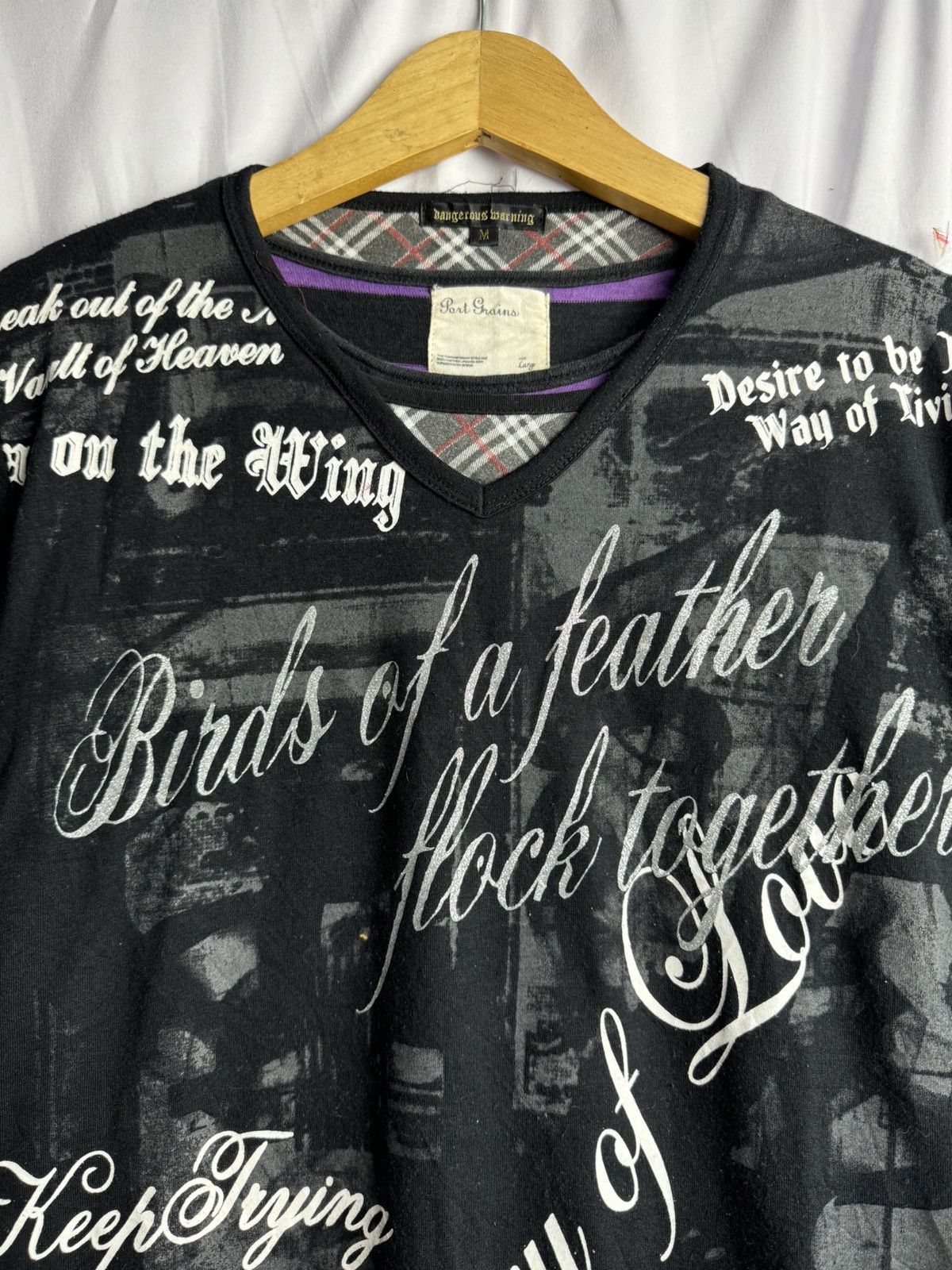 If Six Was Nine × Japanese Brand × Le Grande Bleu (L.G.B.) Double Layers Crazy Poem 1of1 Long Sleeve Size US M / EU 48-50 / 2 - 4 Thumbnail
