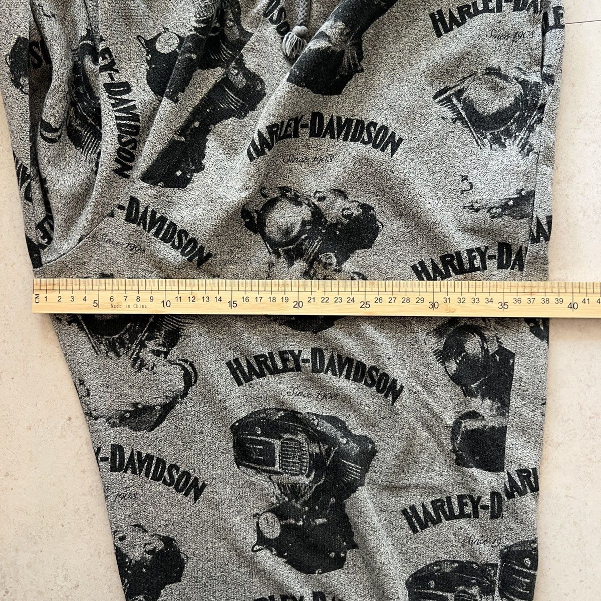 Harley Davidson Vintage 90s Harley Davidson Engine AOP Sweatpants Size US 34 / EU 50 - 8 Thumbnail