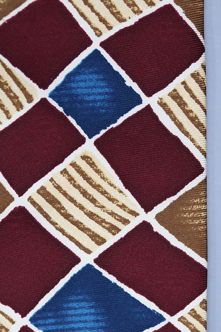 Hugo Boss Vintage Hugo Boss Silk Tie – Bold Geometric Pattern Size ONE SIZE - 8 Thumbnail