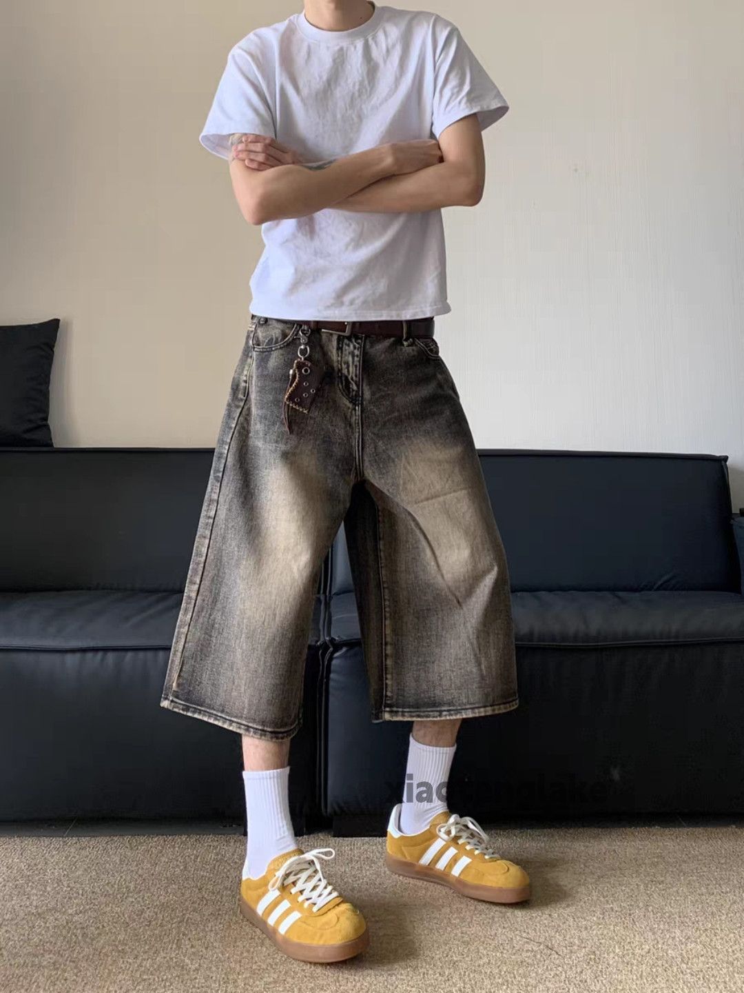 Designer Unisex outdoor utility punk hiphop yuppie flared shorts Size US 32 / EU 48 - 4 Thumbnail