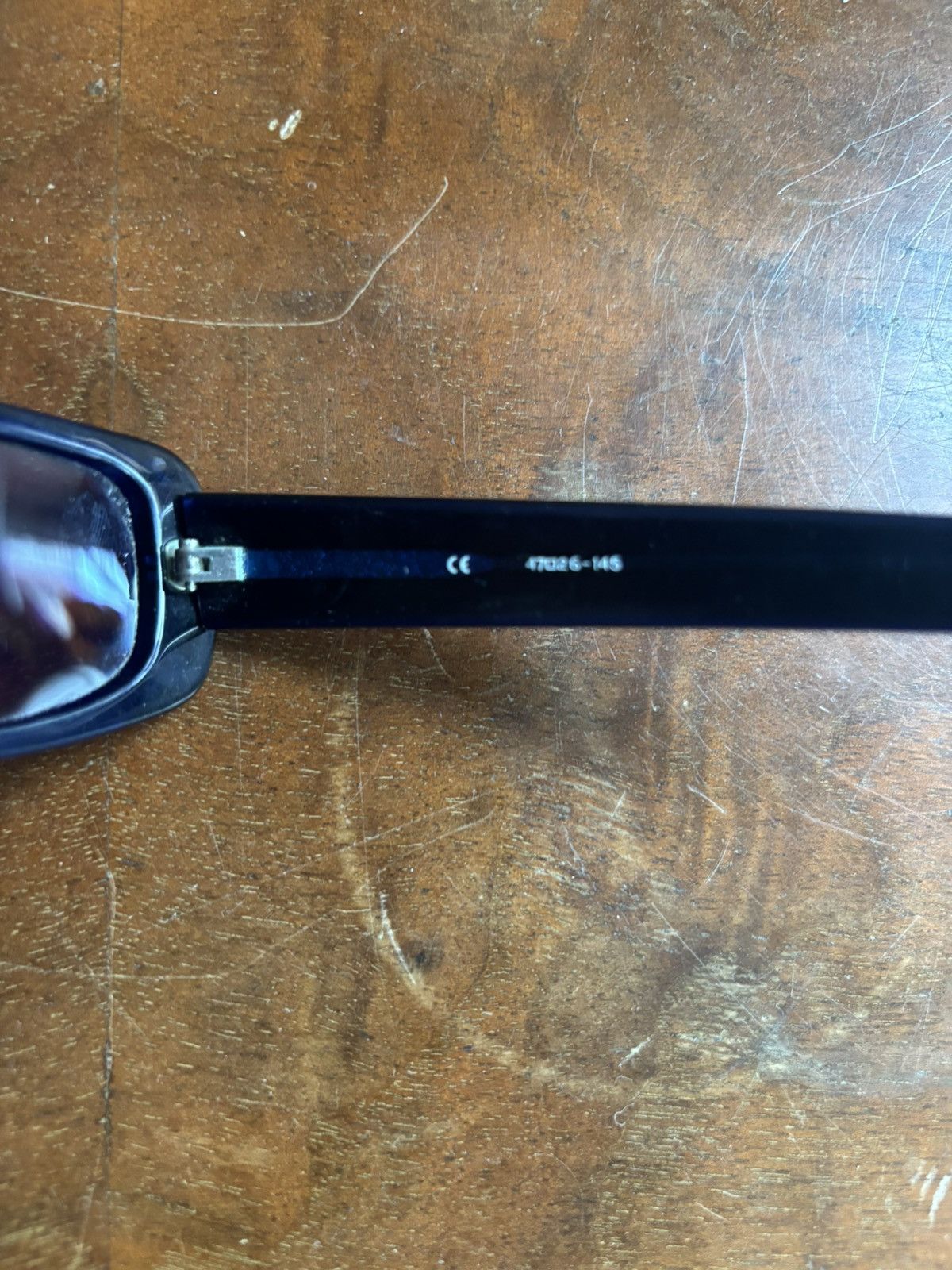 Matsuda 14603 Vintage Square Purple Lens Sunglasses (Blue) Size ONE SIZE - 4 Thumbnail